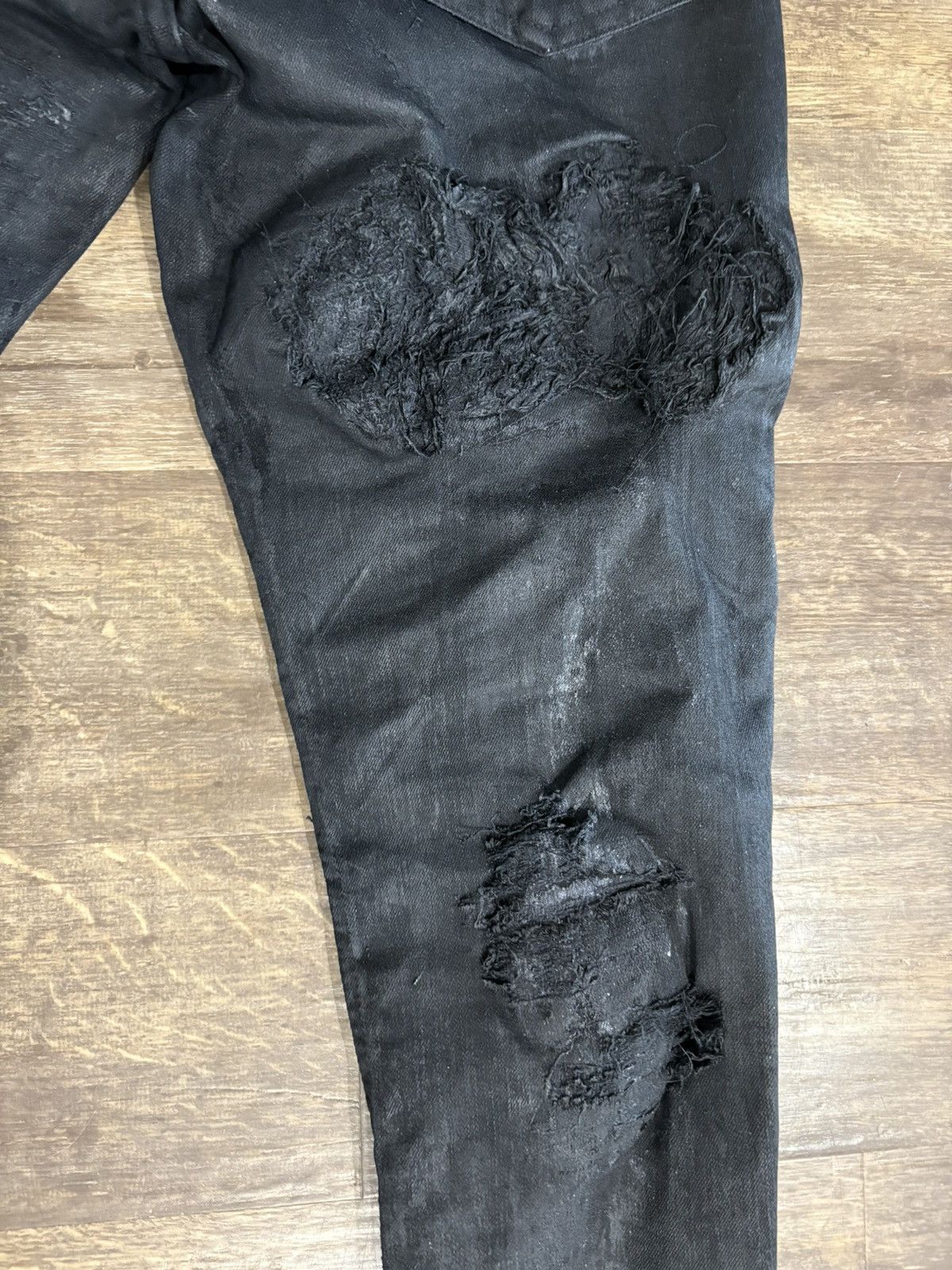 Levi's waxed and distressed levis 511 “slim fit” jeans Size US 32 / EU 48 - 7 Thumbnail