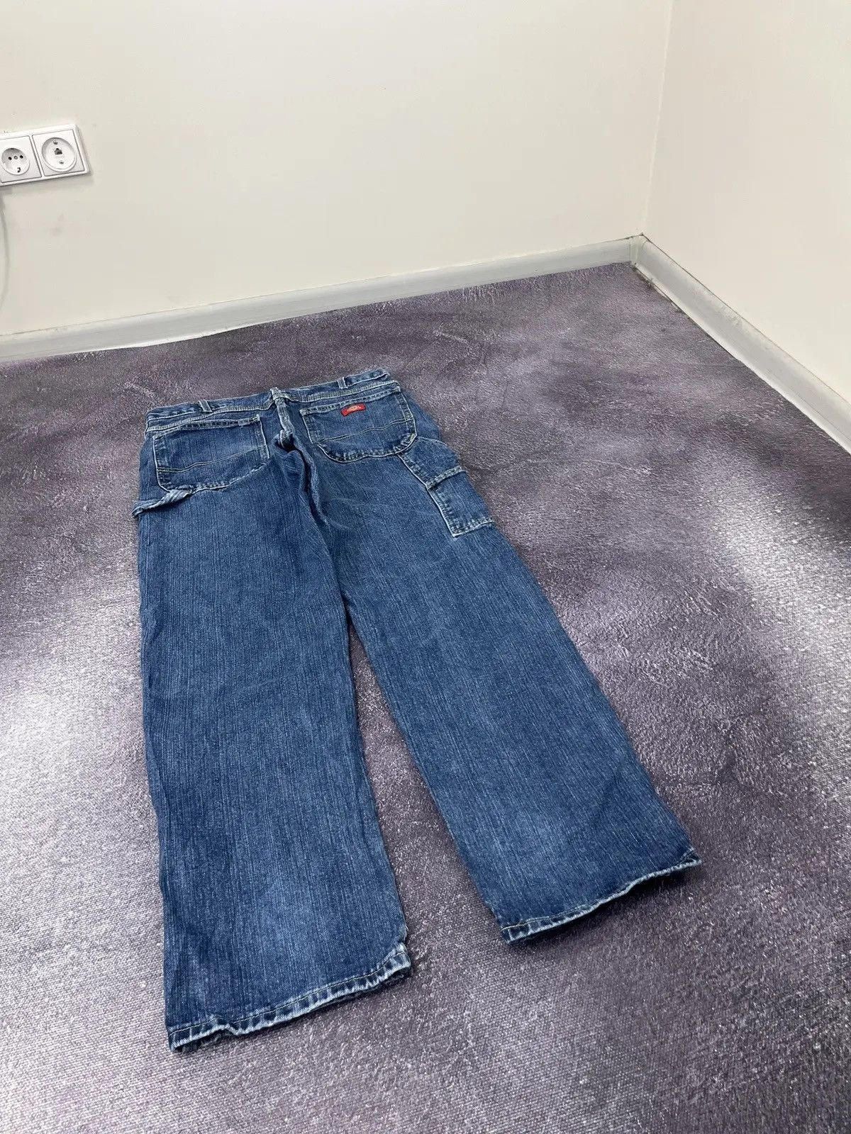 Dickies × Vintage Vintage Dickies American Blue Work Denim Baggy Jeans Size US 33 - 3 Thumbnail