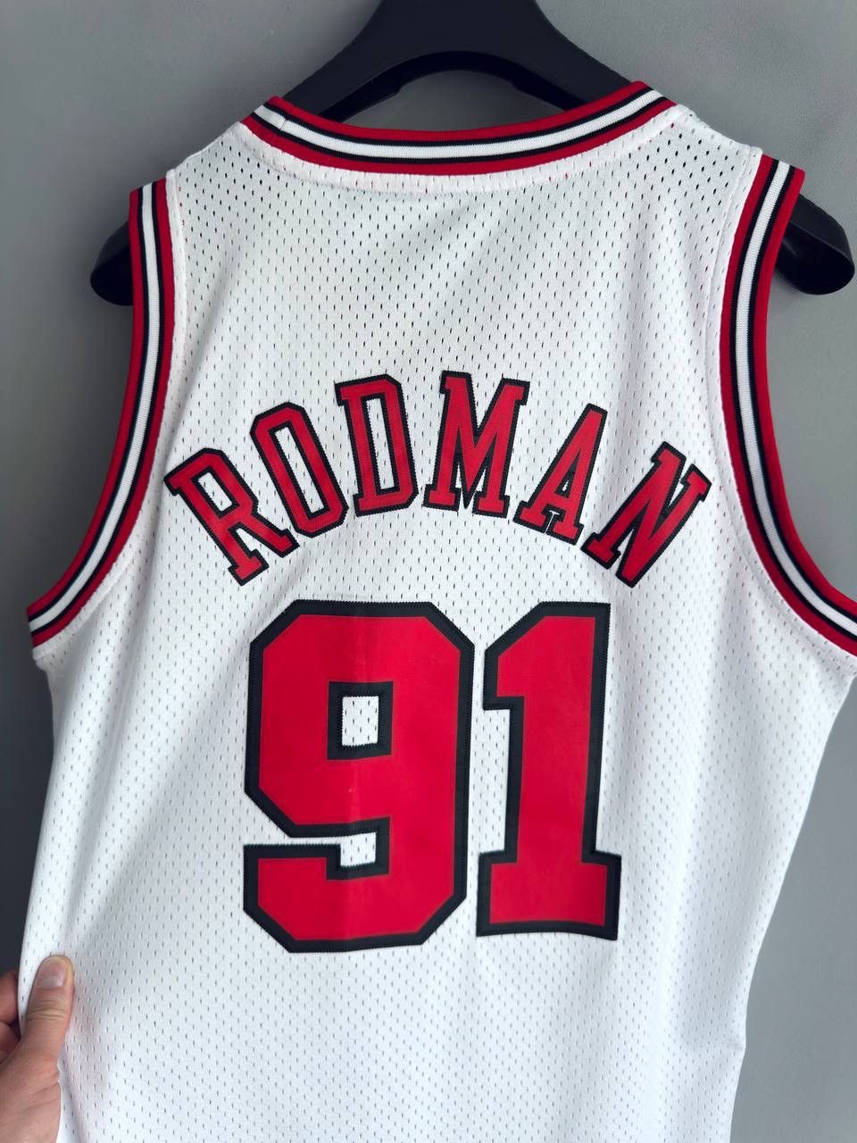 Adidas Adidas NBA Chicago Bulls Basketball Jersey #91 RODMAN Size M Size US M / EU 48-50 / 2 - 13 Thumbnail