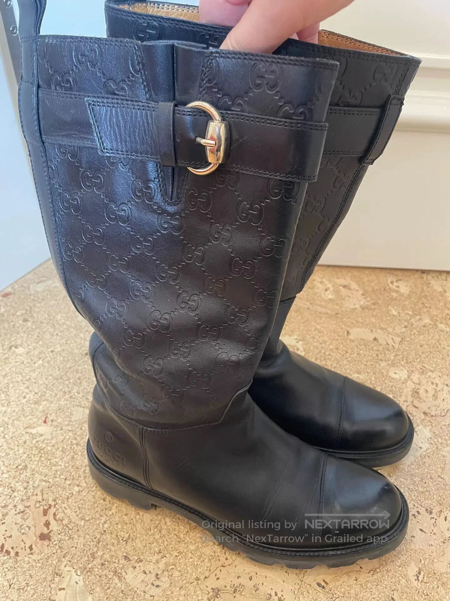 Gucci Gucci Leather Boots Size 37.5. Size US 6.5 / IT 36.5 - 3 Thumbnail