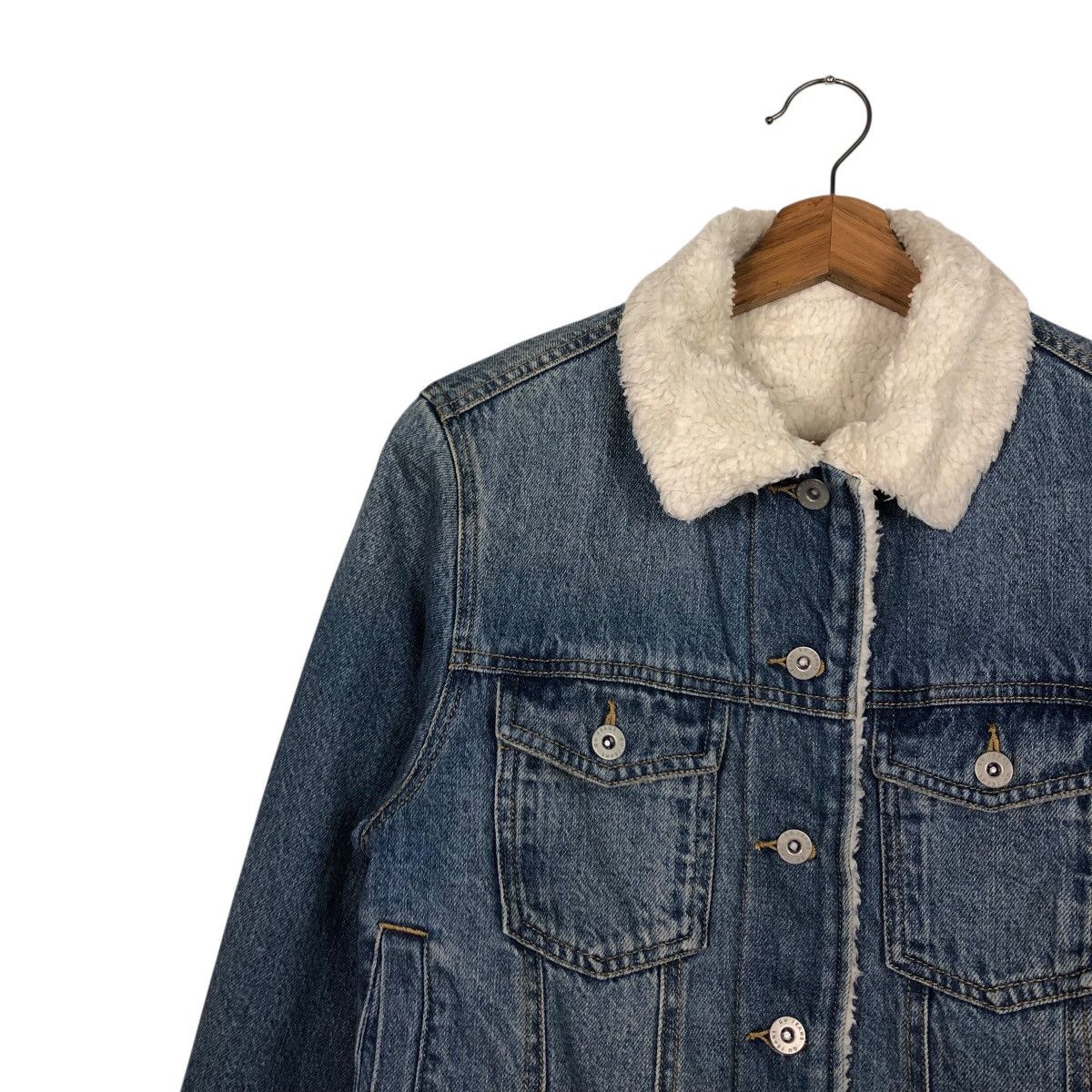 Japanese Brand 📌Vintage Trucker Denim Jacket Blanket GU Japan Issey Miyake Size US S / EU 44-46 / 1 - 8 Thumbnail