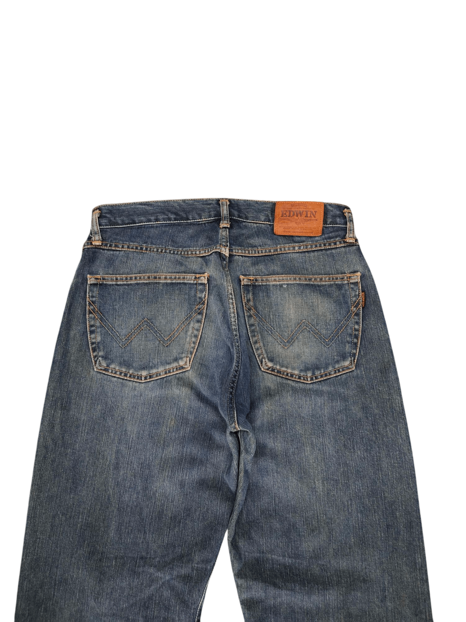 Edwin Vintage 90s Edwin Distress Faded Clawmark Rusty Denim Jeans Size US 32 / EU 48 - 9 Thumbnail
