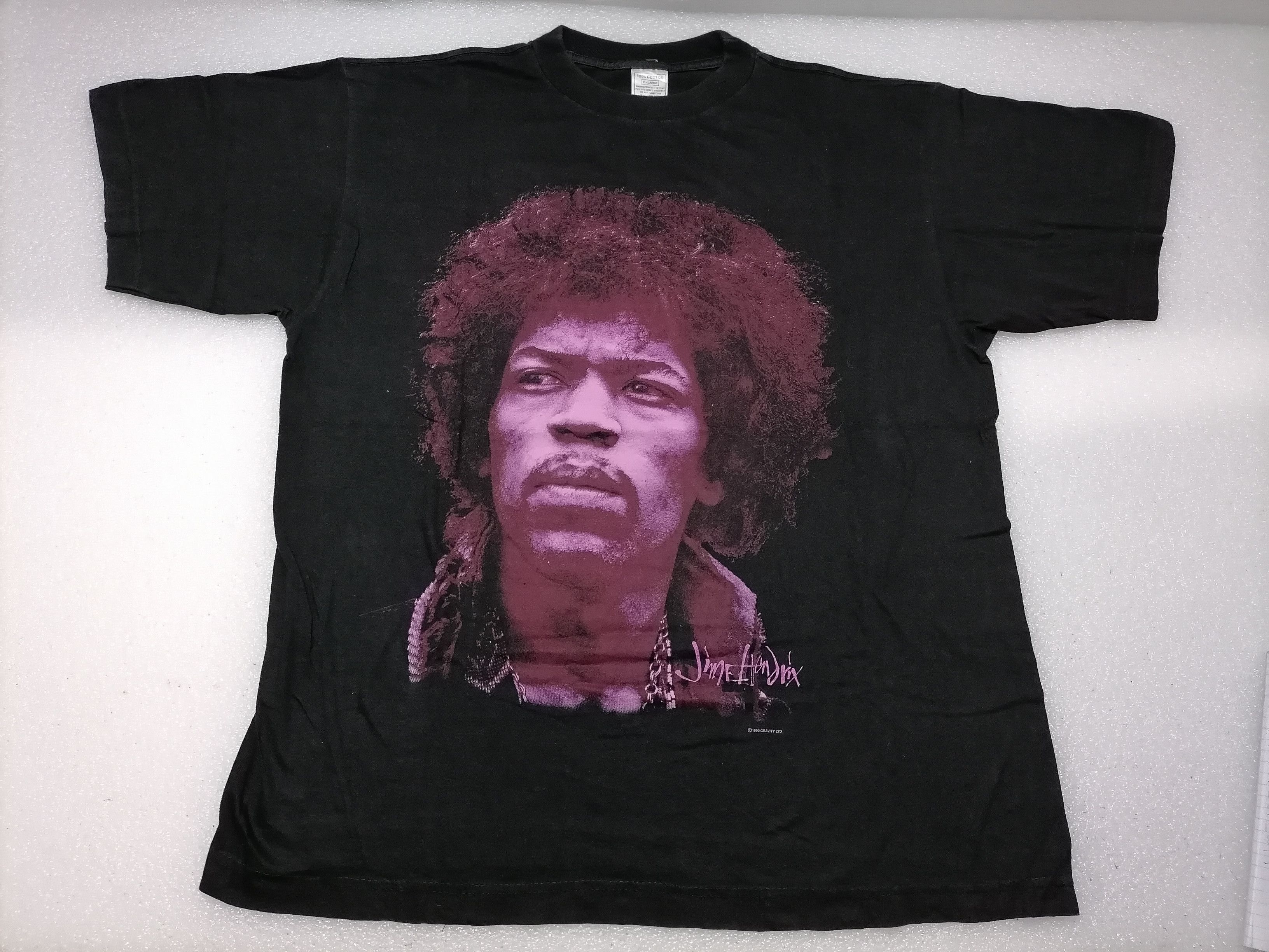 Band Tees Vintage Promo JIMI HENDRIX , XL Gravity 1993 Size US XL / EU 56 / 4 - 2 Thumbnail