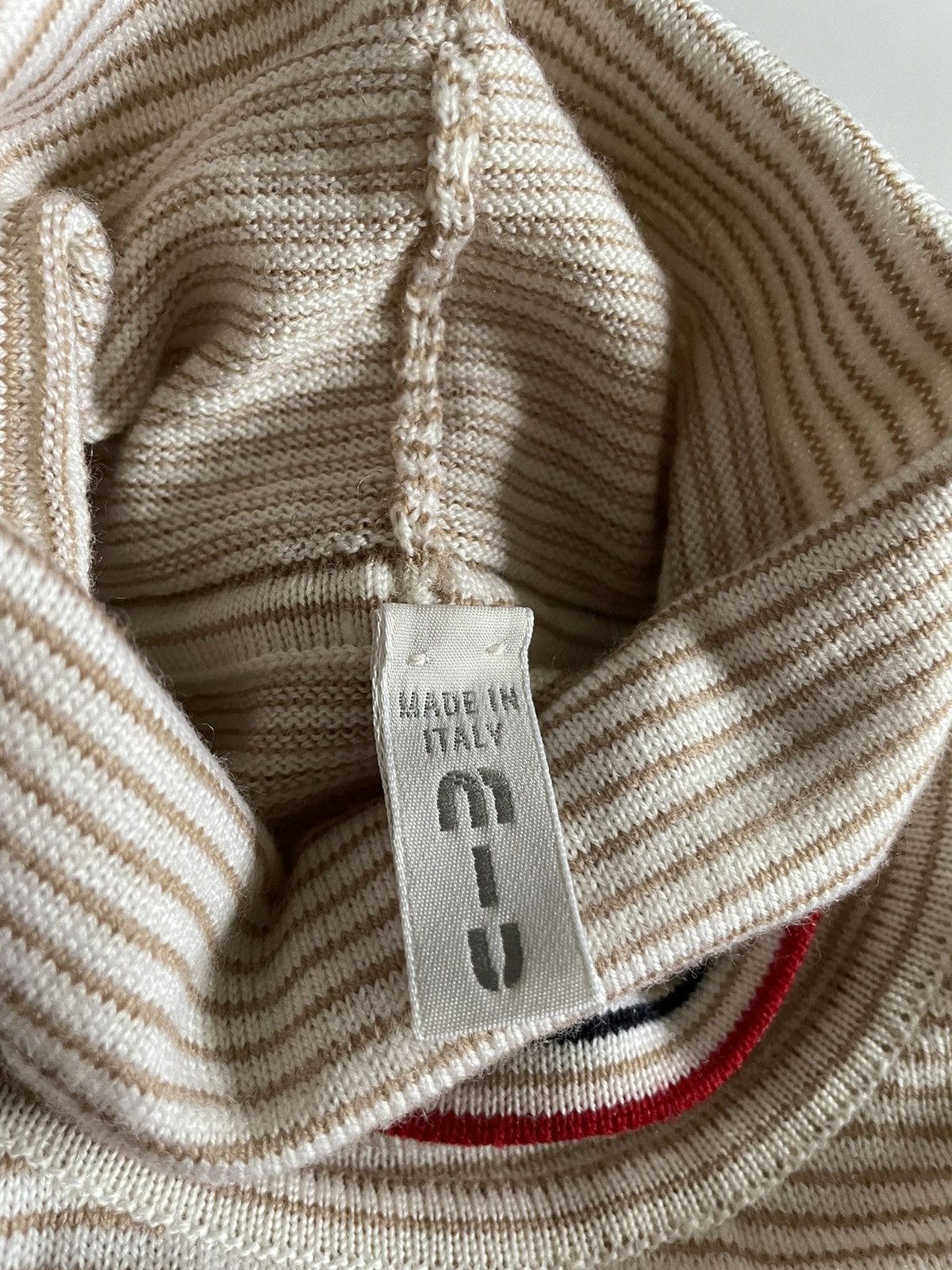 Miu Miu Miu Miu FW00 Runway Striped Wool Turtleneck Sweater Size US S / EU 44-46 / 1 - 6 Thumbnail