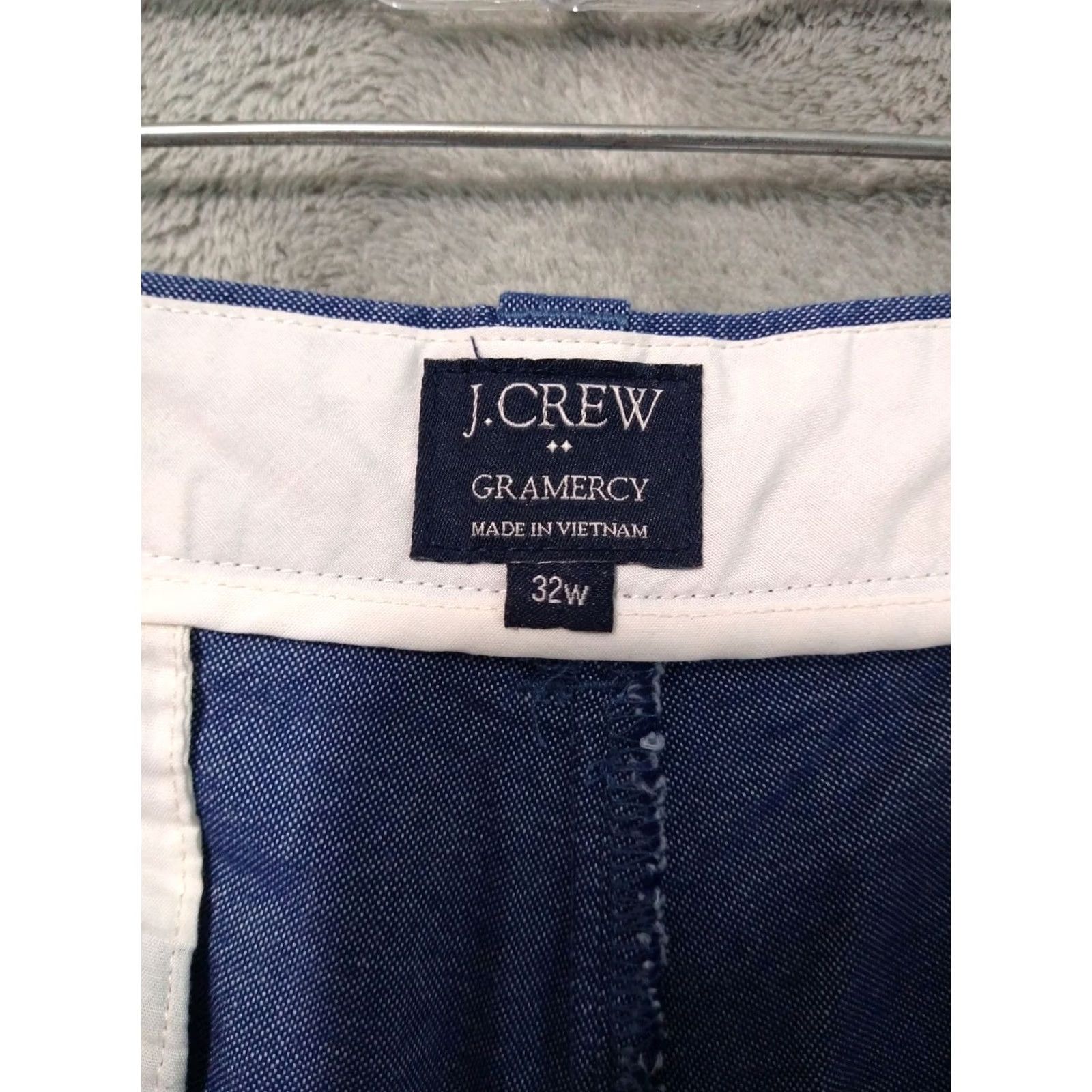 J.Crew J.CREW Shorts Mens 32 Blue Gramercy Chambray Flat Front Mid Rise Cotton Preppy Shirt? Size US 32 / EU 48 - 7 Thumbnail