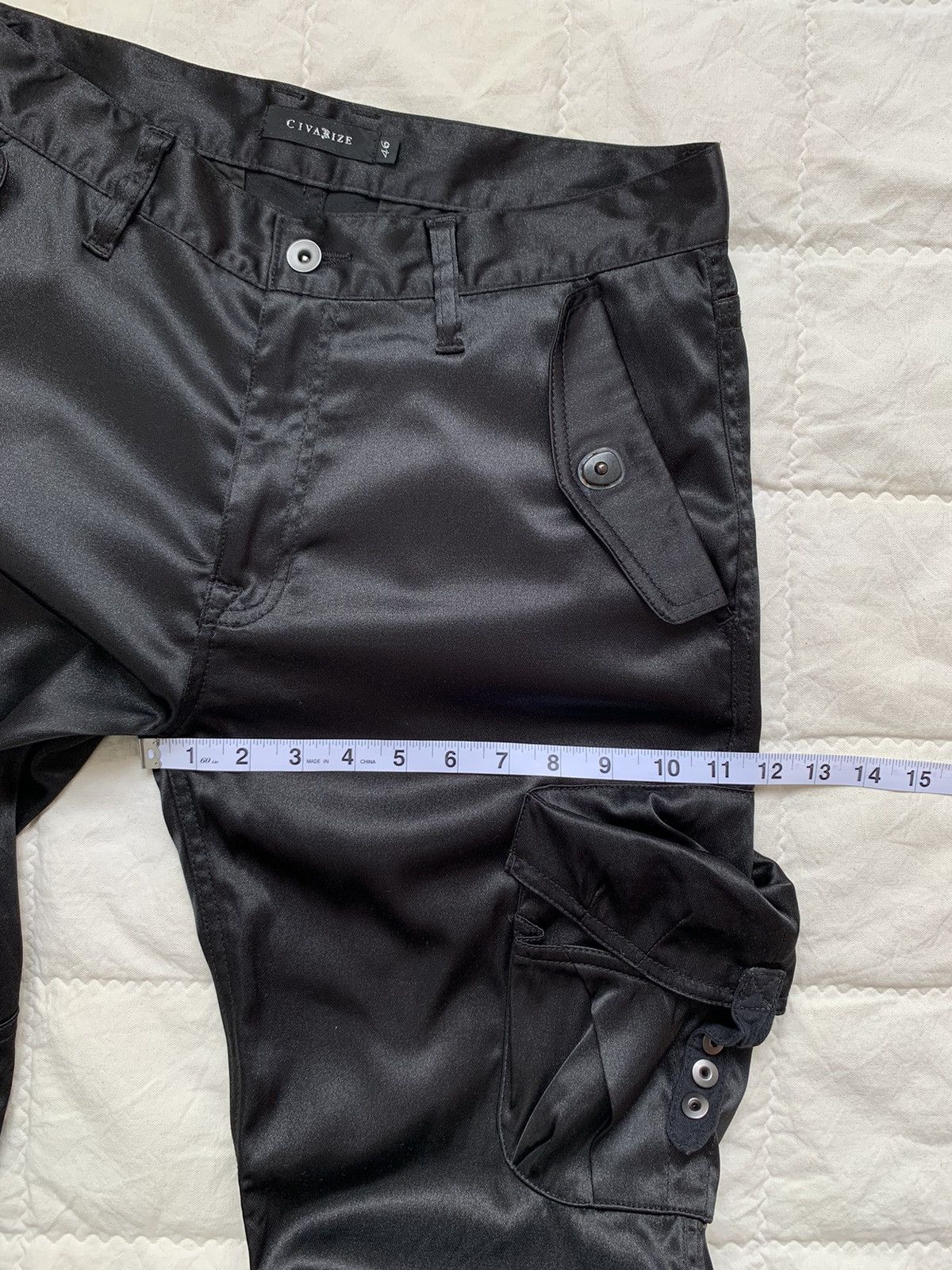 Japanese Brand 2000s Civarize Gasmask Glitter Cargo Flared Pant Size US 32 / EU 48 - 12 Thumbnail