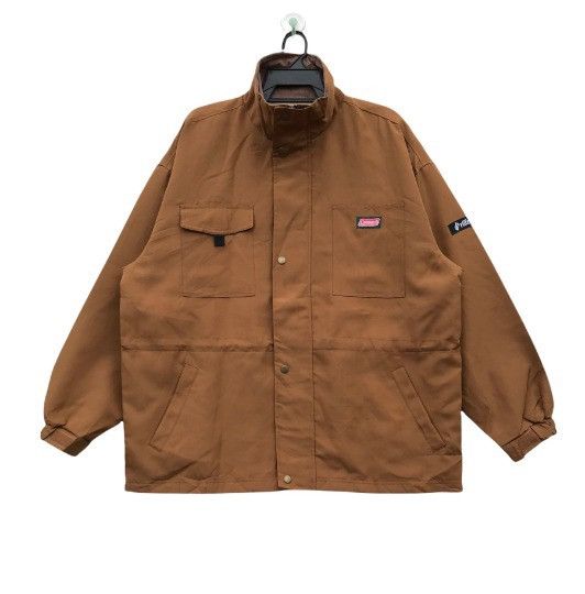image of Keirin Fire Japan For Coleman Fire Resistance Parka Jacket in Brown, Men's (Size Large)