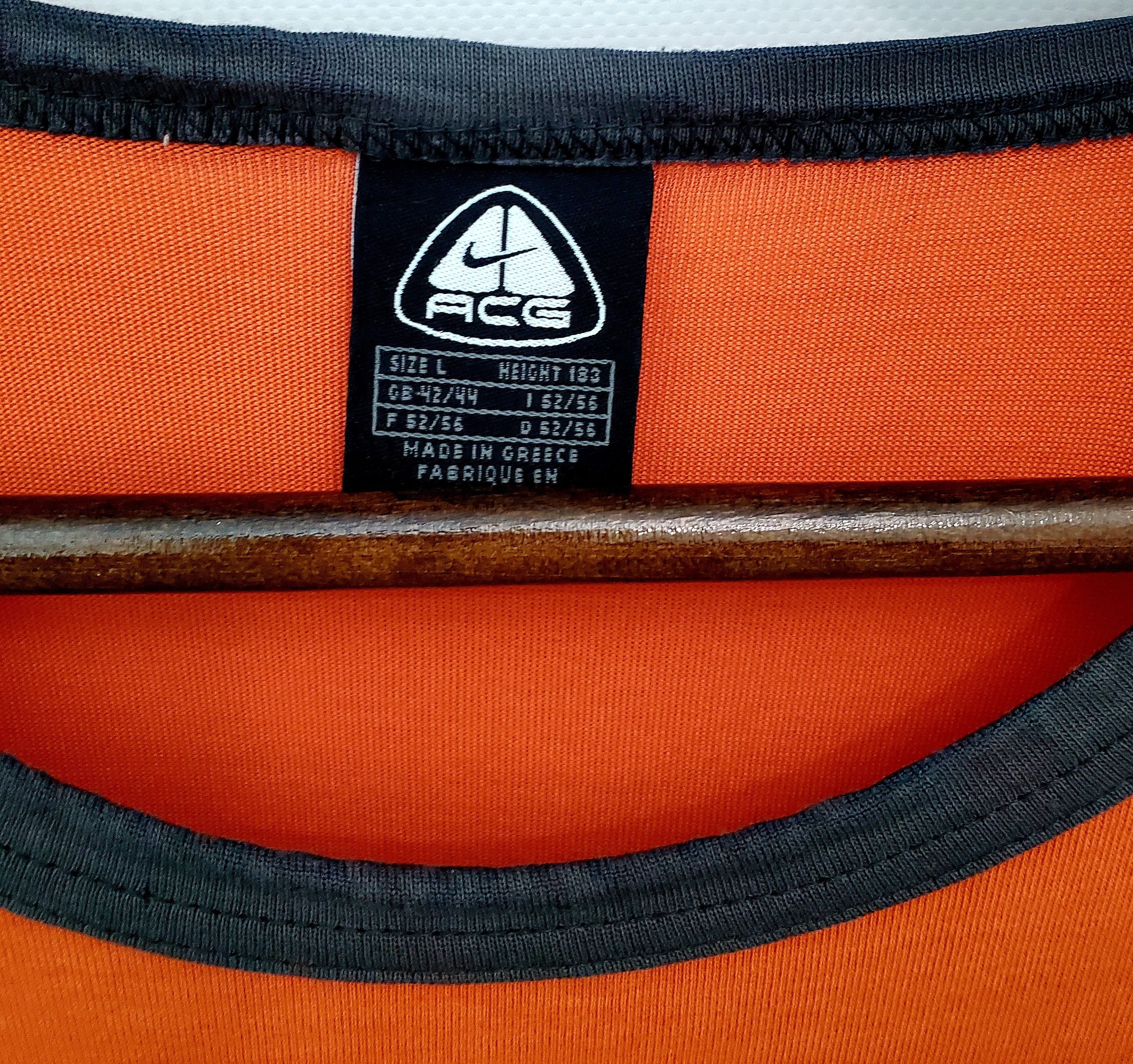 Nike × Nike ACG × Vintage Vintage Nike ACG Big Logo Orange Tshirt size L Size US L / EU 52-54 / 3 - 2 Thumbnail
