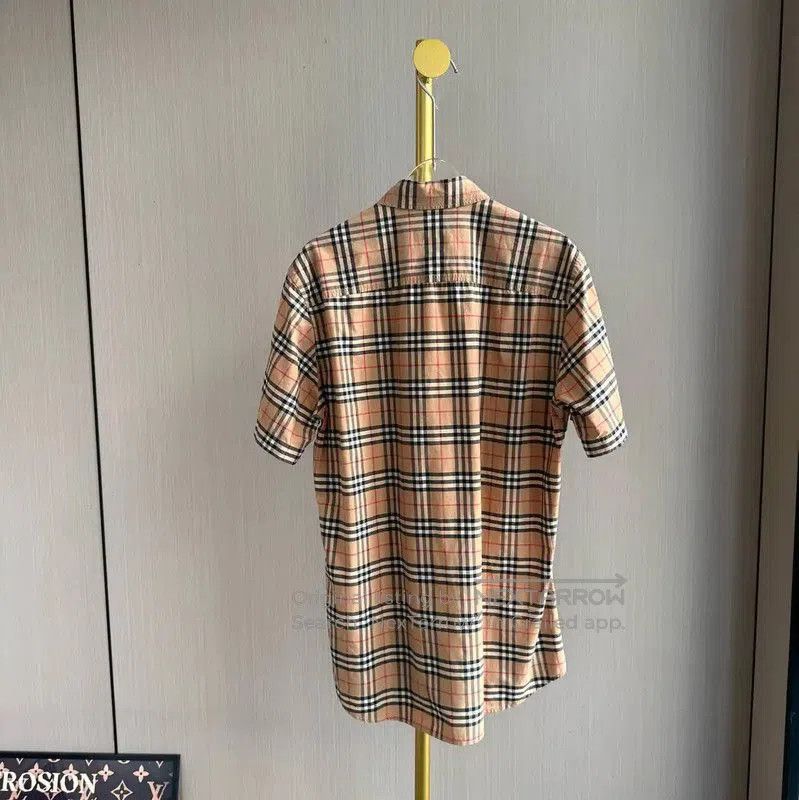 Burberry Burberry Khaki Cotton Short Sleeve Shirt. Size S / US 4 / IT 40 - 2 Thumbnail