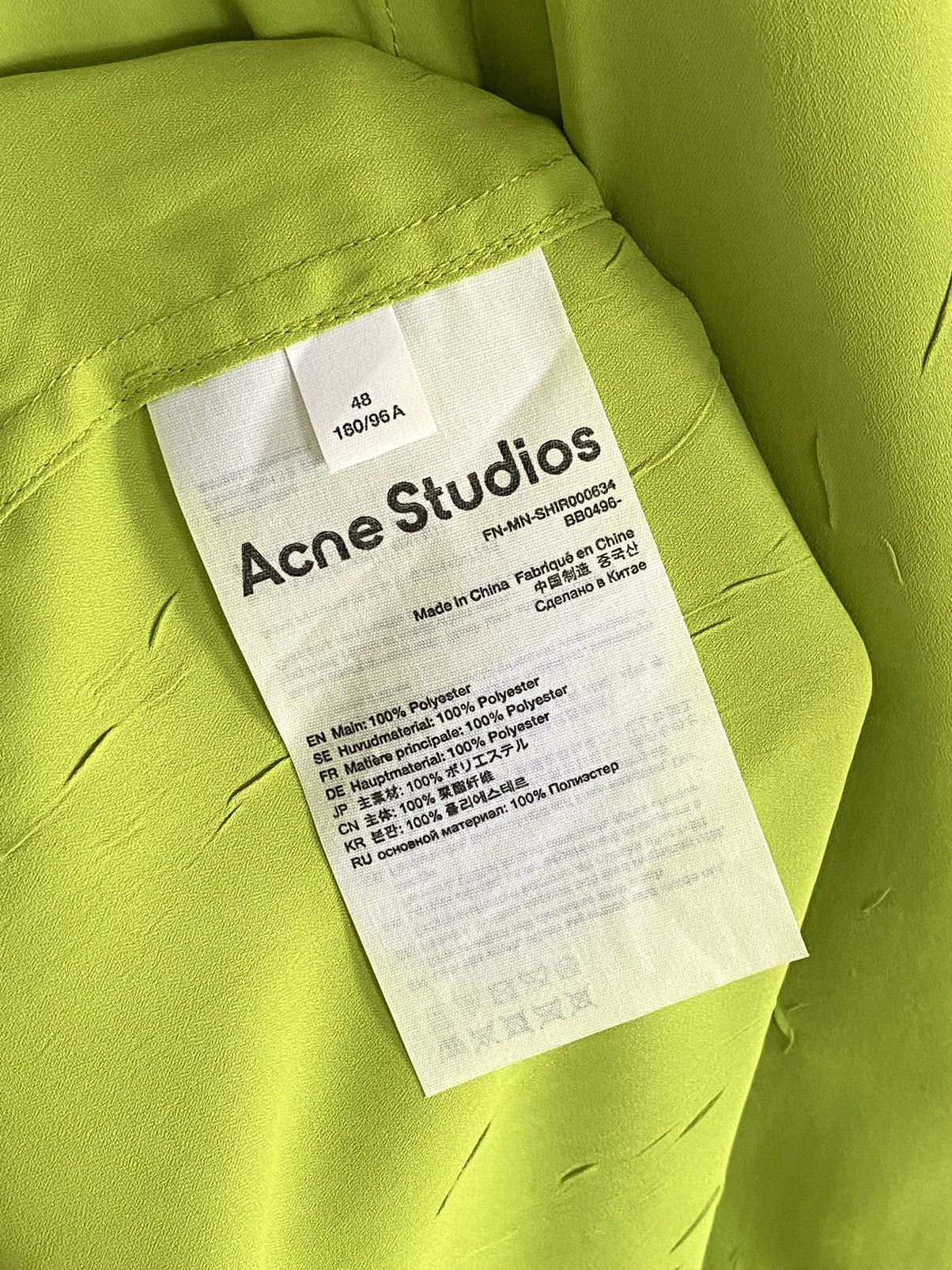 Acne Studios Acne Studios Graphic Printed Collared Button-Up Shirt Size US L / EU 52-54 / 3 - 7 Thumbnail