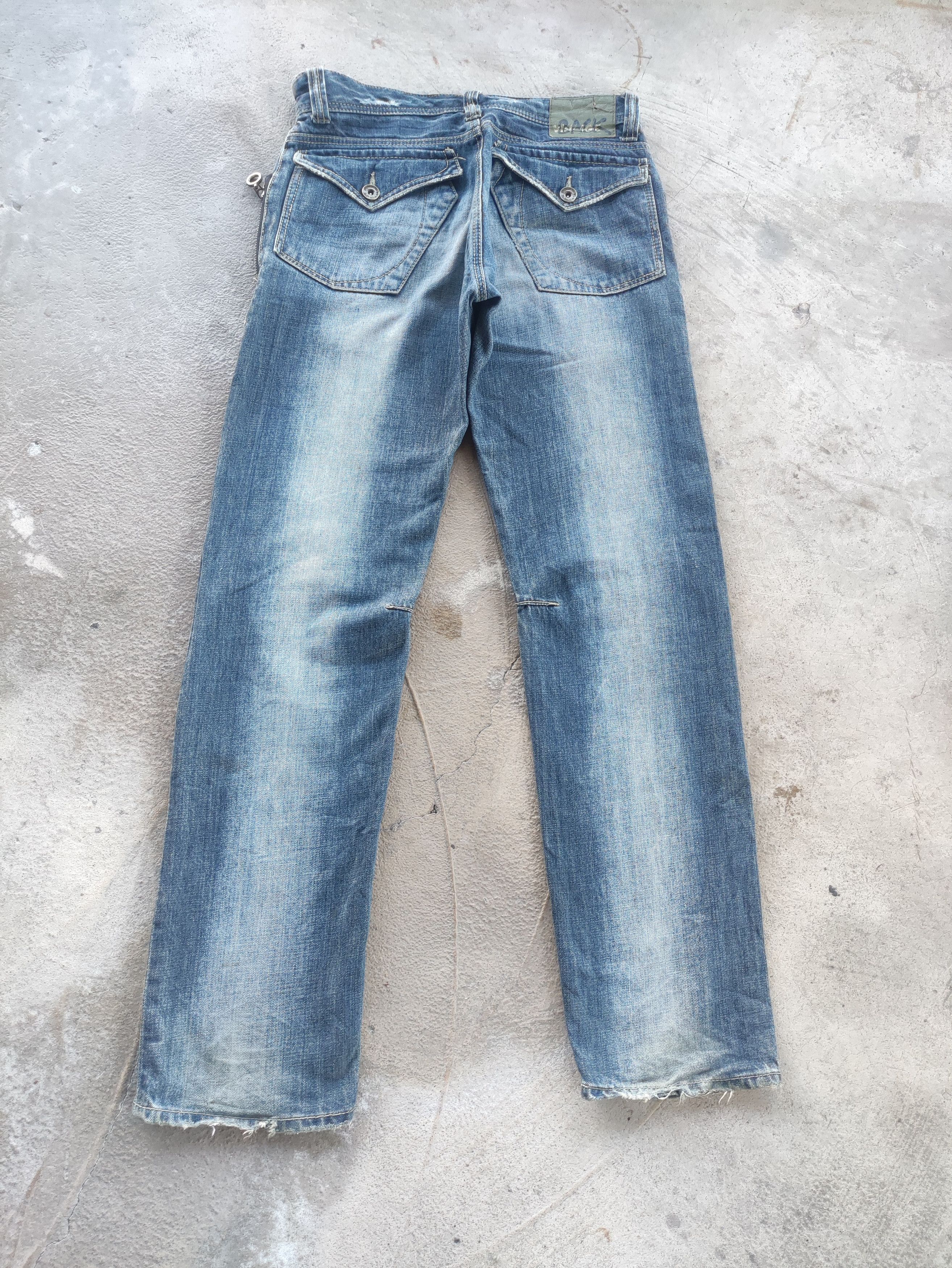 Japanese Brand Vintage Japanese Jean Distressed Faded Denim Size US 33 - 10 Thumbnail
