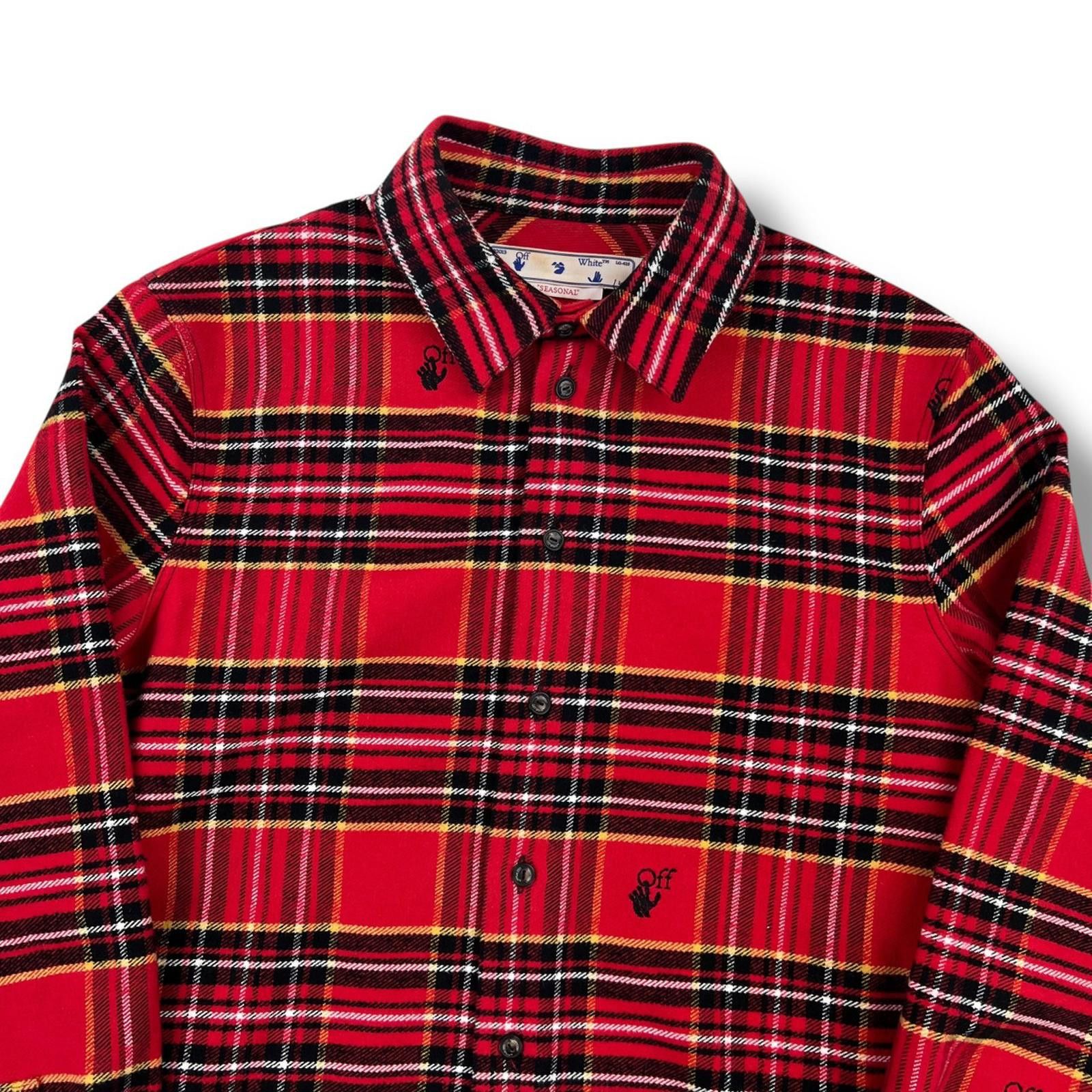 Off-White Off-White Hand Logo Plaid Shirt Size US S / EU 44-46 / 1 - 1 Thumbnail