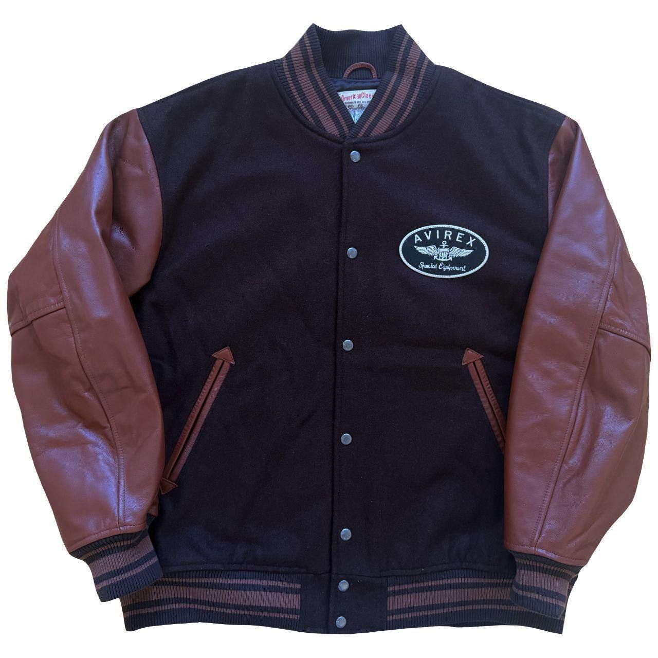 Avirex Avirex Wool & Leather Varsity Jacket Size US XXL / EU 58 / 5 - 2 Thumbnail