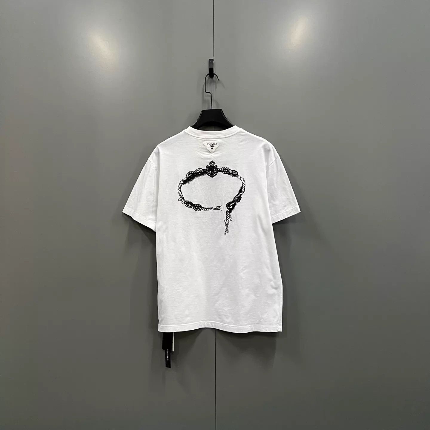 Prada PRADA white print short sleeve L 98 new Size US L / EU 52-54 / 3 - 3 Thumbnail