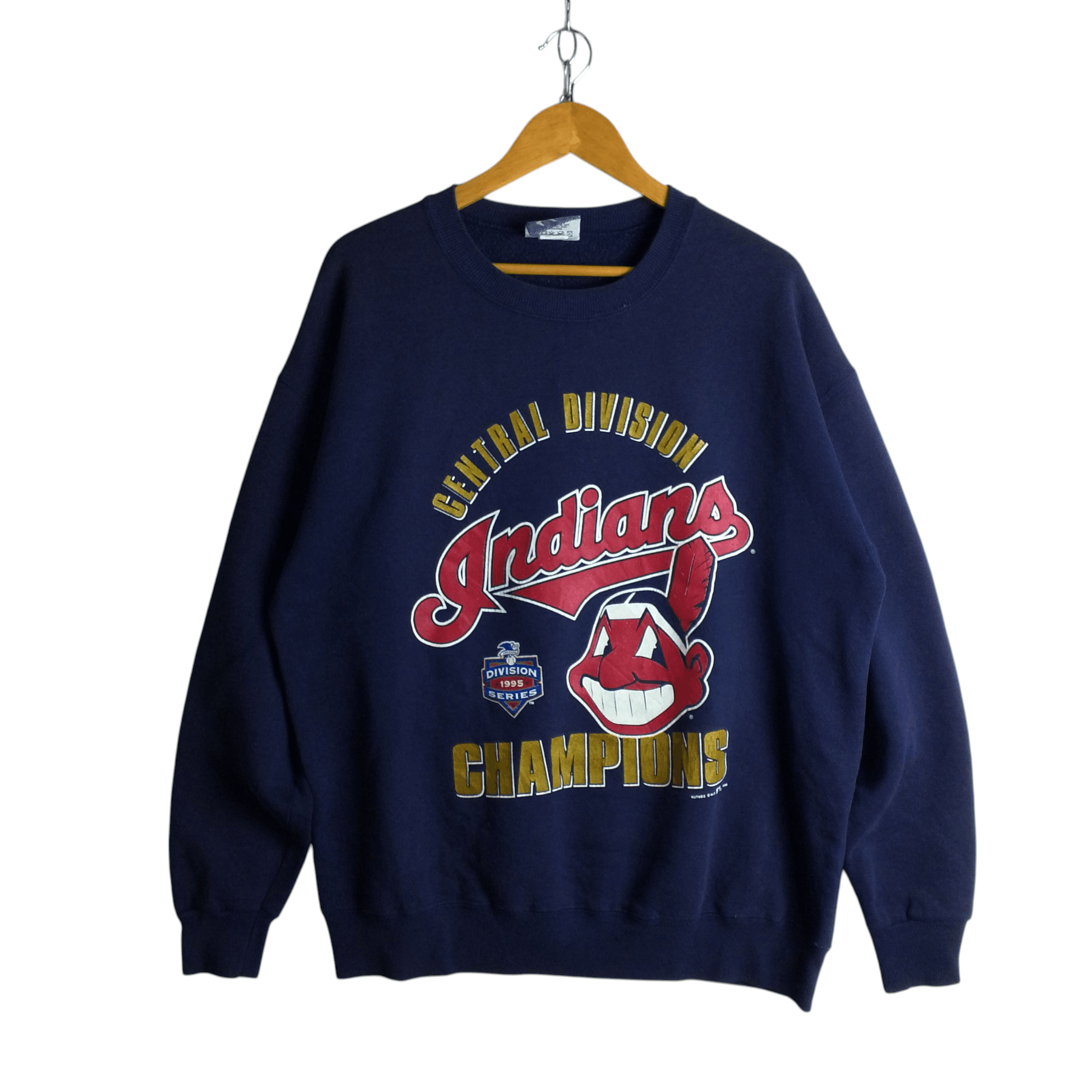 MLB Vintage 1995 Cleveland Indians Sweatshirt Size US XL / EU 56 / 4 - 1 Thumbnail