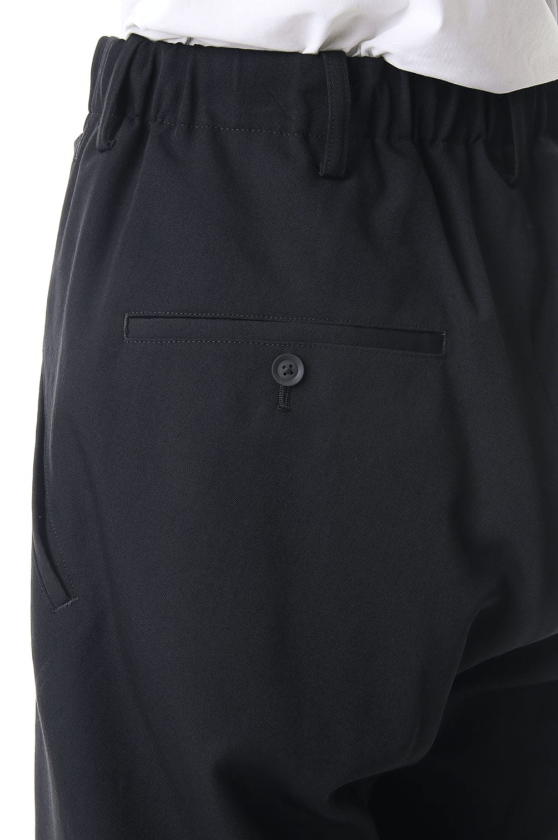Yohji Yamamoto Pour Homme- W/Gabardine Slim Wrap Pants