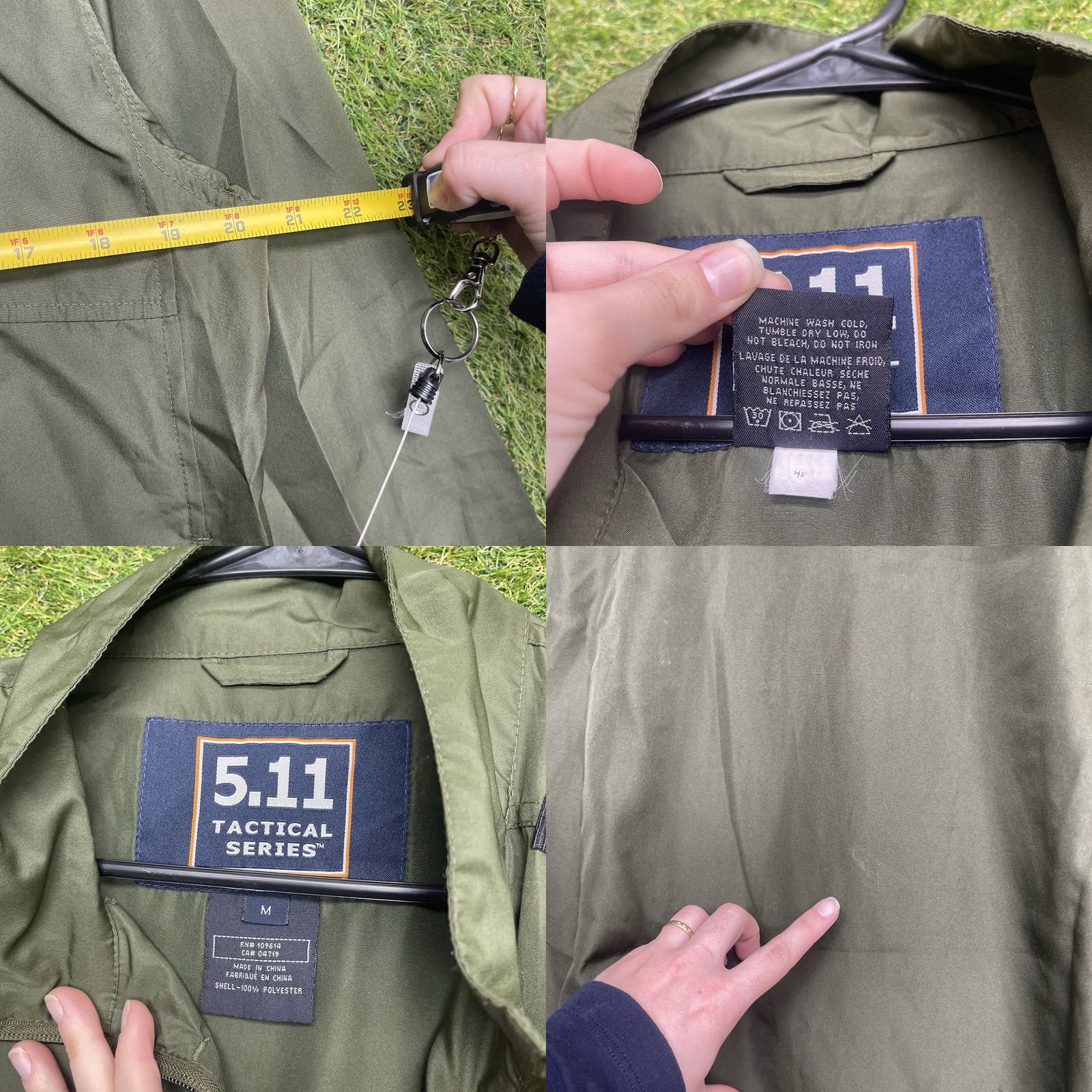 Vintage 5.11 Tactical Windbreaker Jacket Mens M Green Lightweight Full Zip Softshell Windbreaker Army Outdoor Casual Workwear Regular Fit 109614 Size US M / EU 48-50 / 2 - 8 Thumbnail