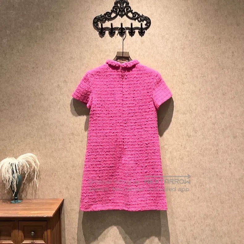 Valentino Valentino Magenta double V-pocket wool dress Size XXS / US 00 / IT 34 - 2 Thumbnail