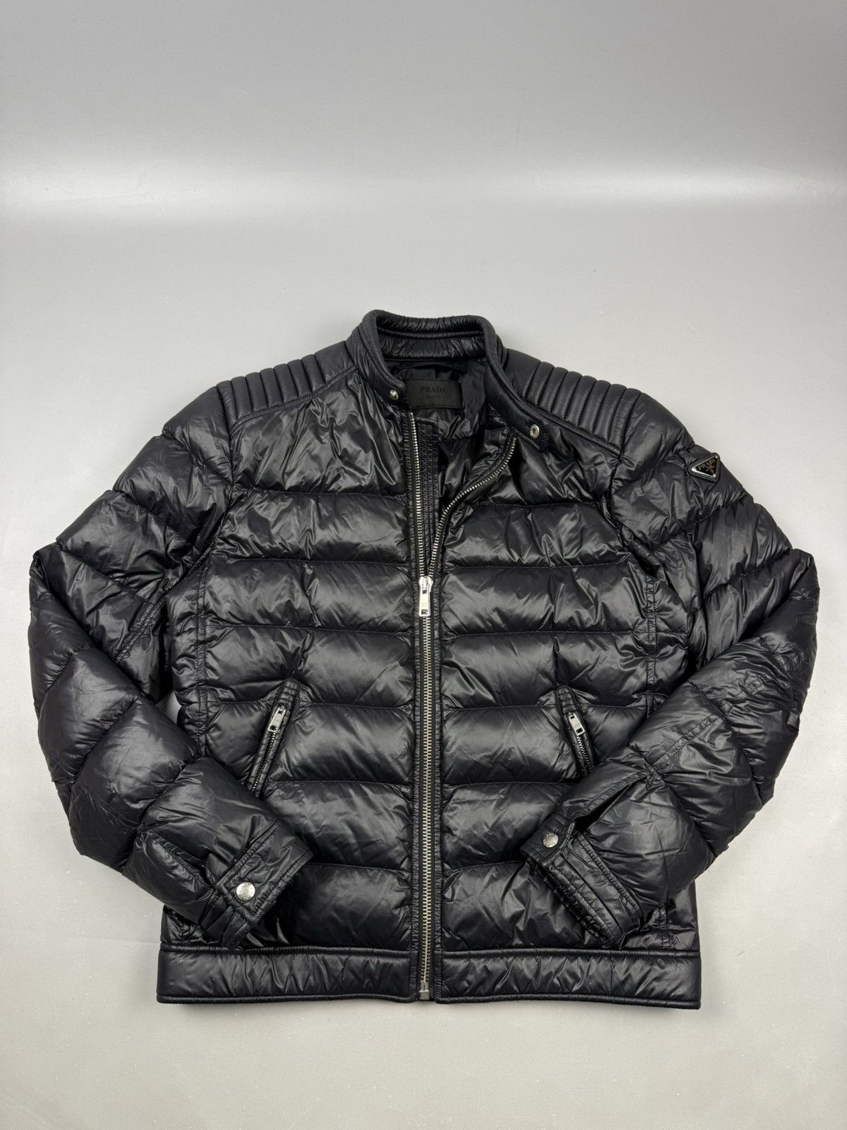 Prada Prada Black Puffer Jacket Winter Outerwear size M Size US M / EU 48-50 / 2 - 1 Thumbnail