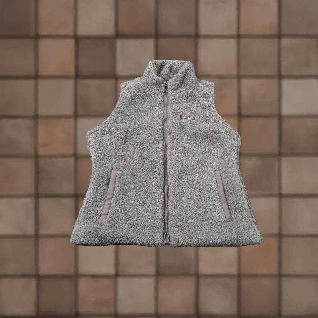 Patagonia Patagonia Vest Jacket Women L Gray Fleece Pockets Full Zip Outdoor Outdoor Casual 2010s Womens Size L / US 10 / IT 46 - 1 Thumbnail