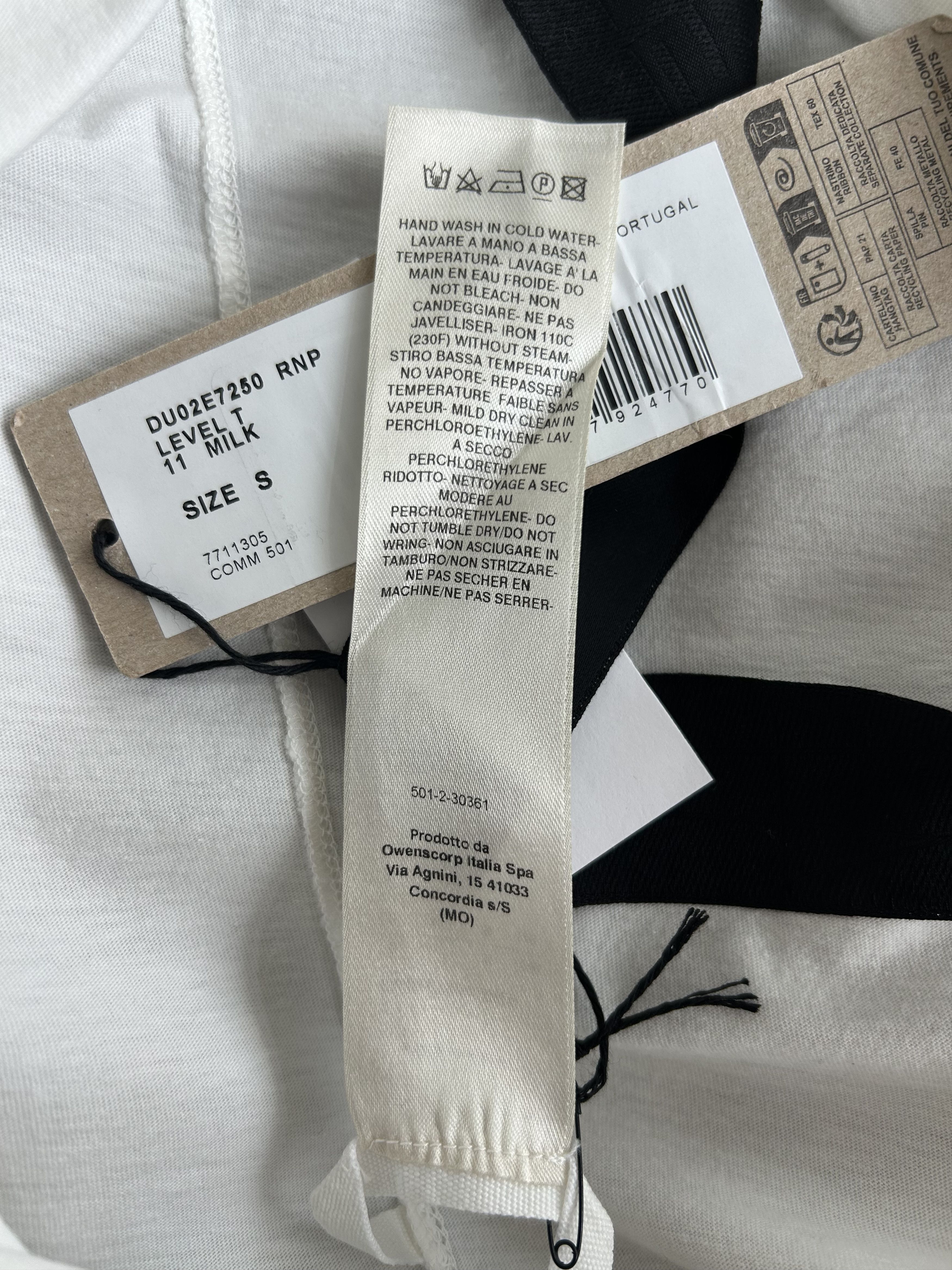 Rick Owens Rick Owens White Level T-Shirt Size US L / EU 52-54 / 3 - 4 Thumbnail