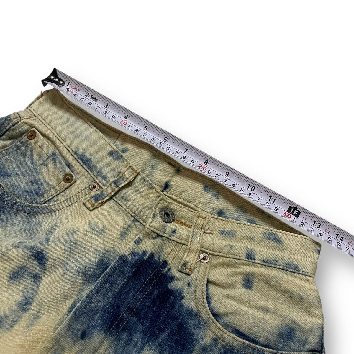 If Six Was Nine ORIGINAL SELVEDGE WAREHOUSE ACID WASH RARE RAW DENIM (28×43) Size US 28 / EU 44 - 13 Thumbnail