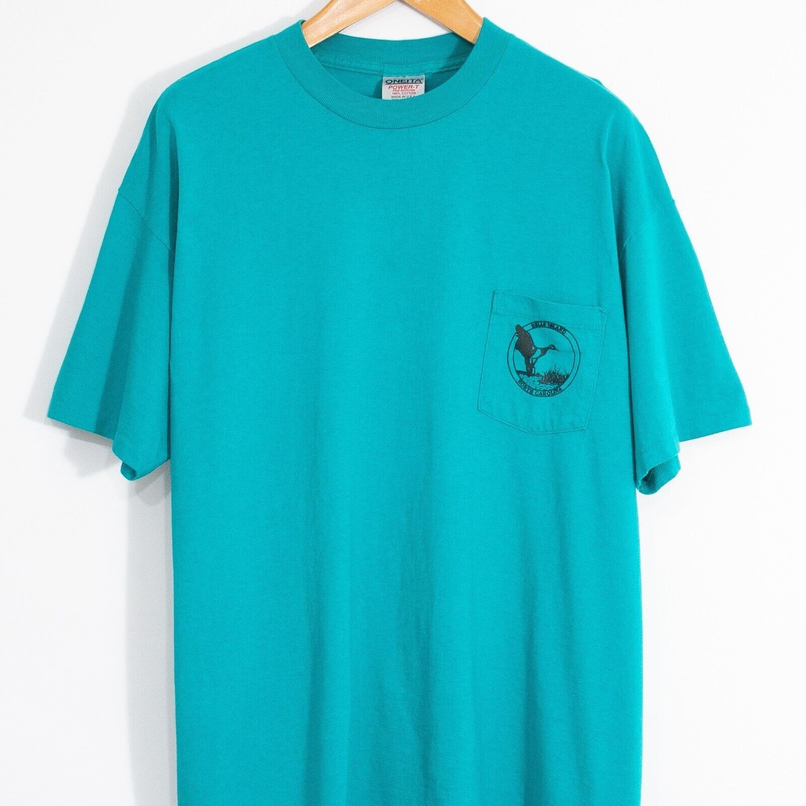 Vintage Vintage 90s Bellis Island T Shirt 2XL - North Carolina Duck Size US XXL / EU 58 / 5 - 4 Thumbnail