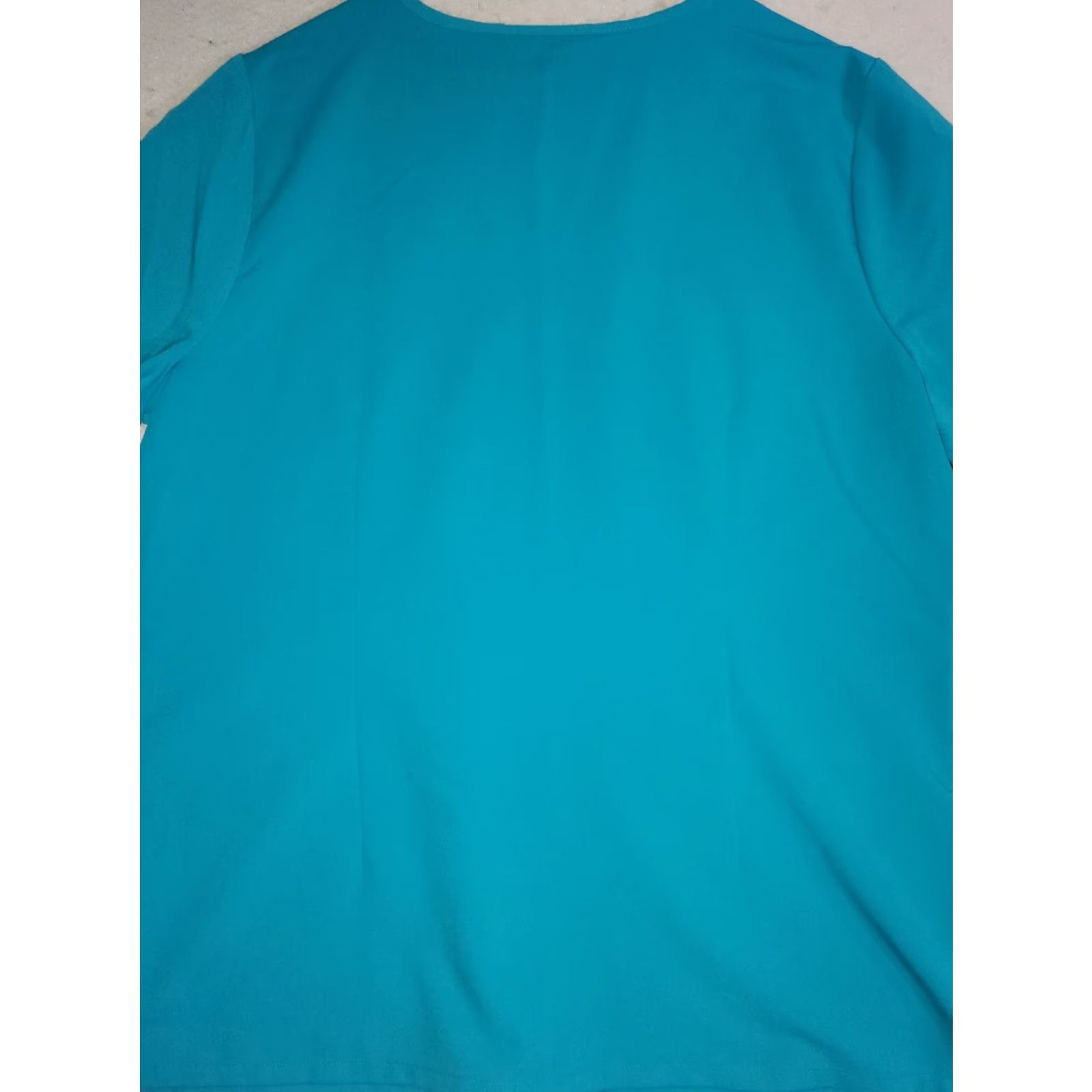 X-LARGE FIGS Technical Collection Blue Casma 3 Pocket Scrub Top Women X-Large Size XL / US 12-14 / IT 48-50 - 7 Thumbnail