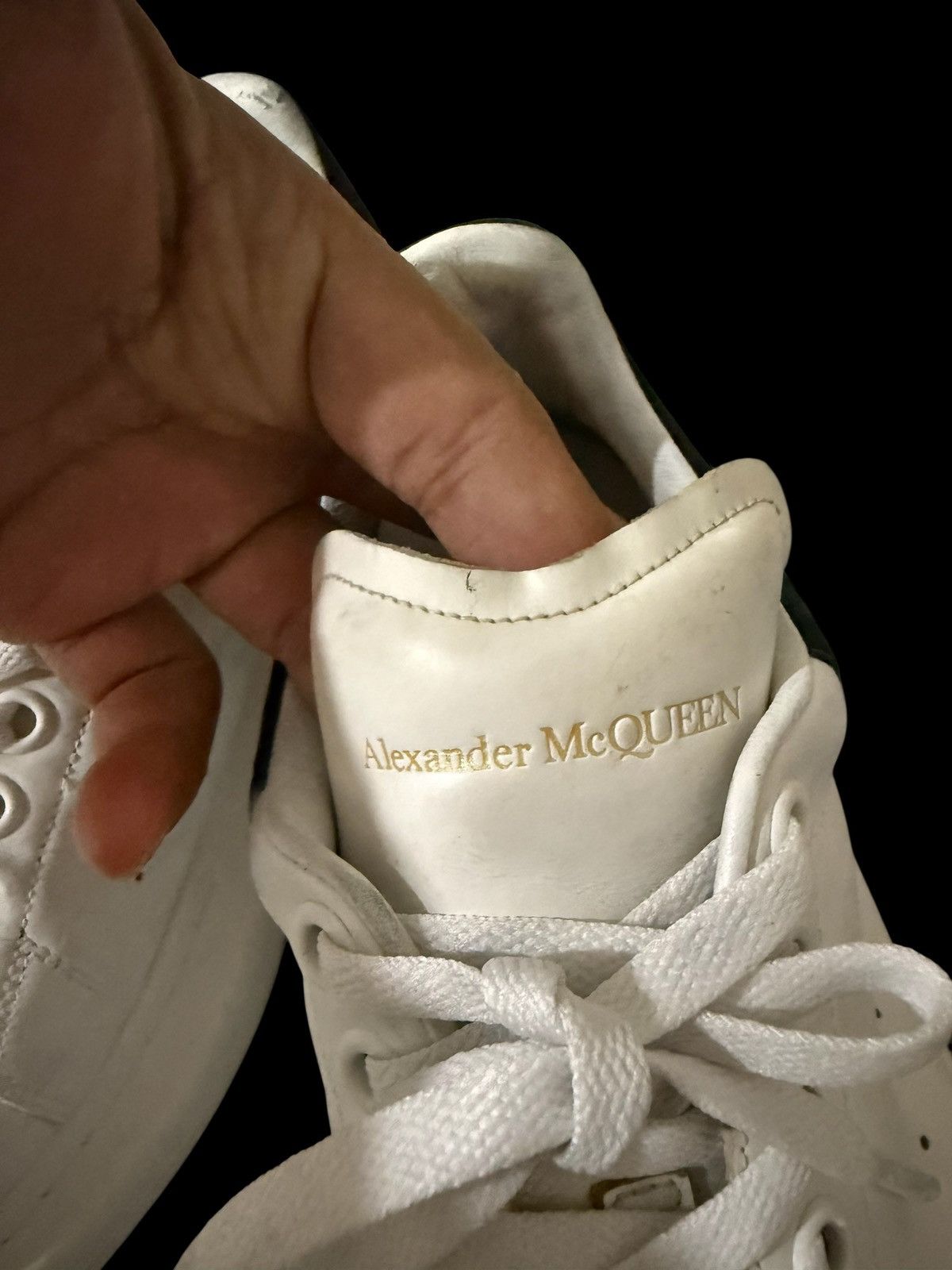 Alexander McQueen Alexander McQueen saiz 8UK White/Black Oversized Sneakers Size US 8 / EU 41 - 9 Thumbnail