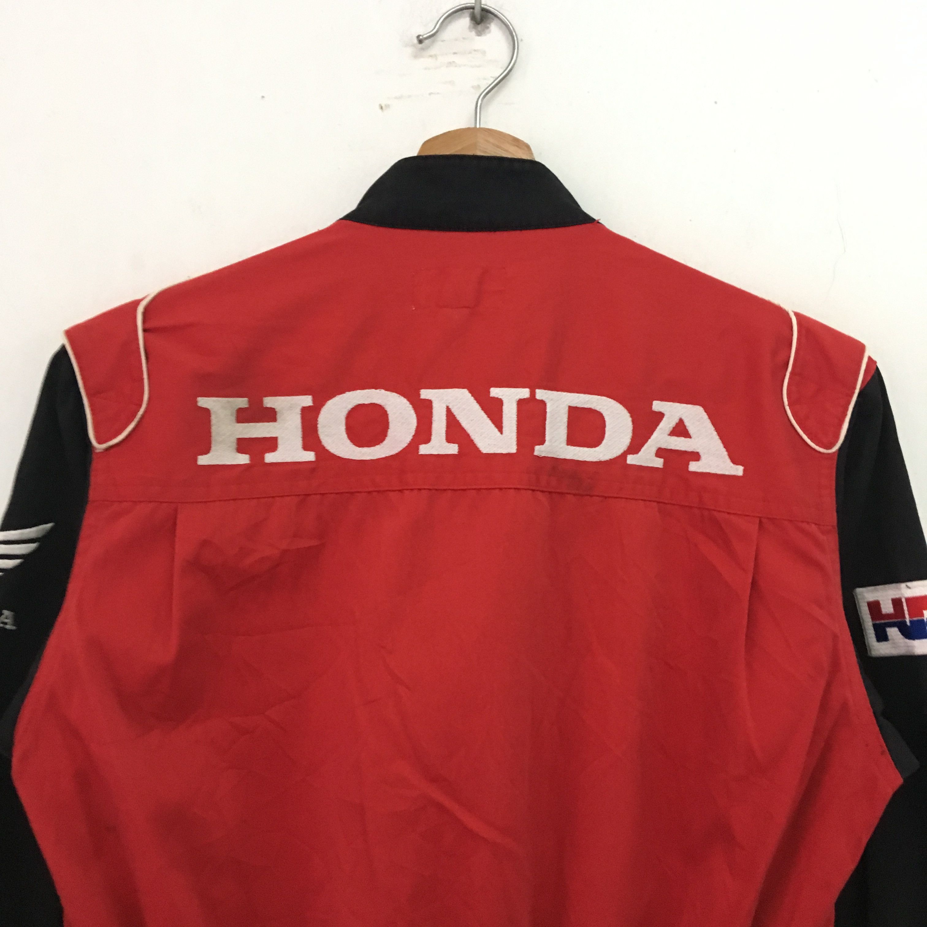 Honda × Vintage Vintage 90s Honda Racing Team Coveralls HRC Japan Overalls Size US 30 / EU 46 - 8 Thumbnail