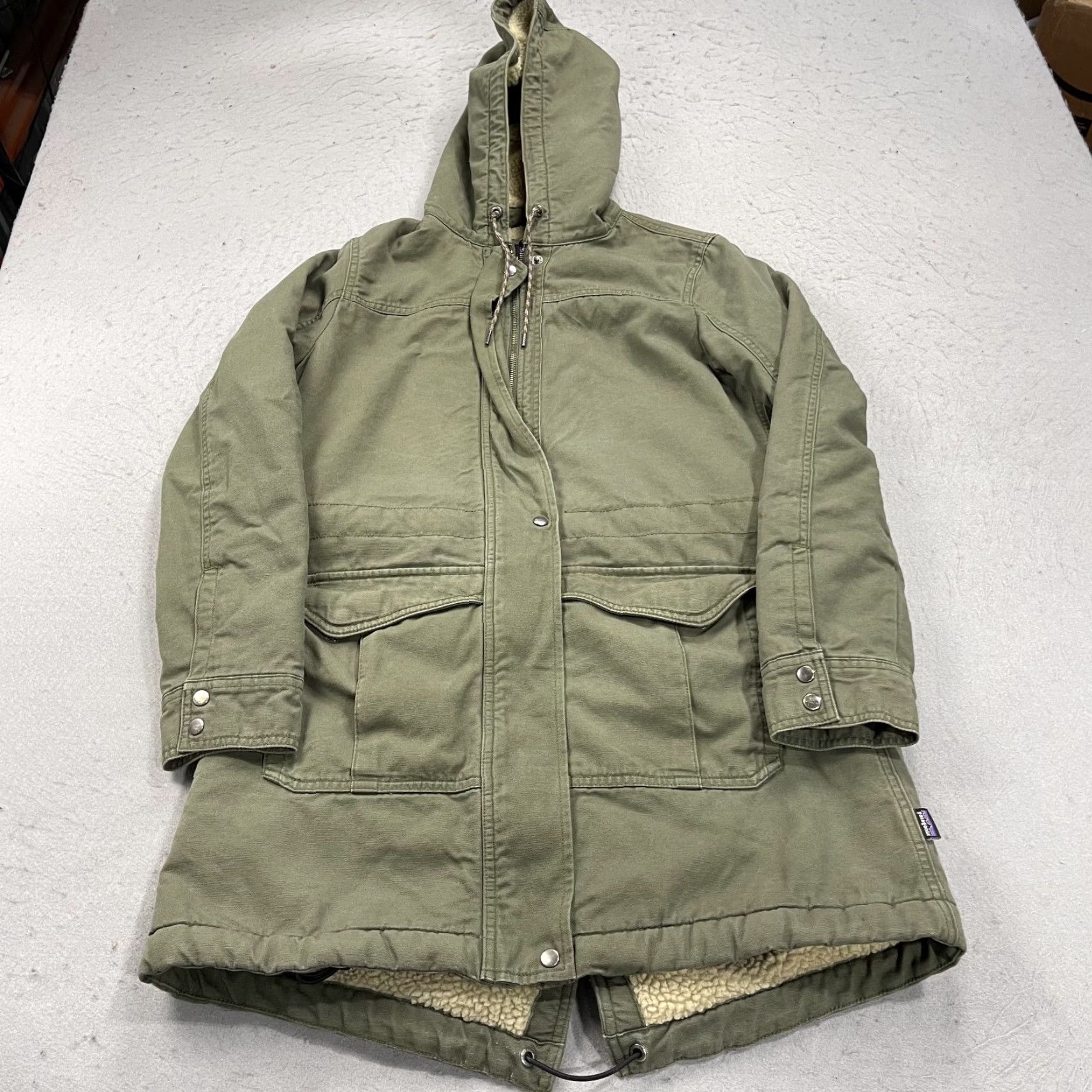 Patagonia Patagonia Jacket Womens Small Green Prairie Dawn Hooded Zip Fleece Line Size S / US 4 / IT 40 - 2 Thumbnail
