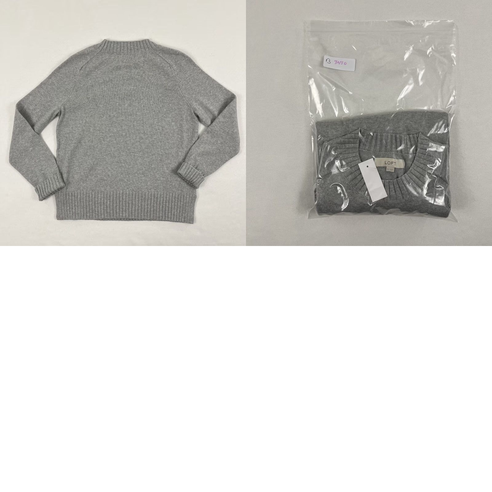 Loft LOFT Sweater Womens XS Gray Knit Pumpkin Spice Coquette Crewneck Fall Autumn NEW Size XS / US 0-2 / IT 36-38 - 8 Thumbnail