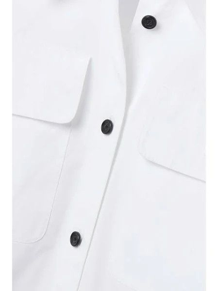 KHAITE o1s22i1n0724 Missa Oversized Shirt in White Size S / US 4 / IT 40 - 5 Thumbnail