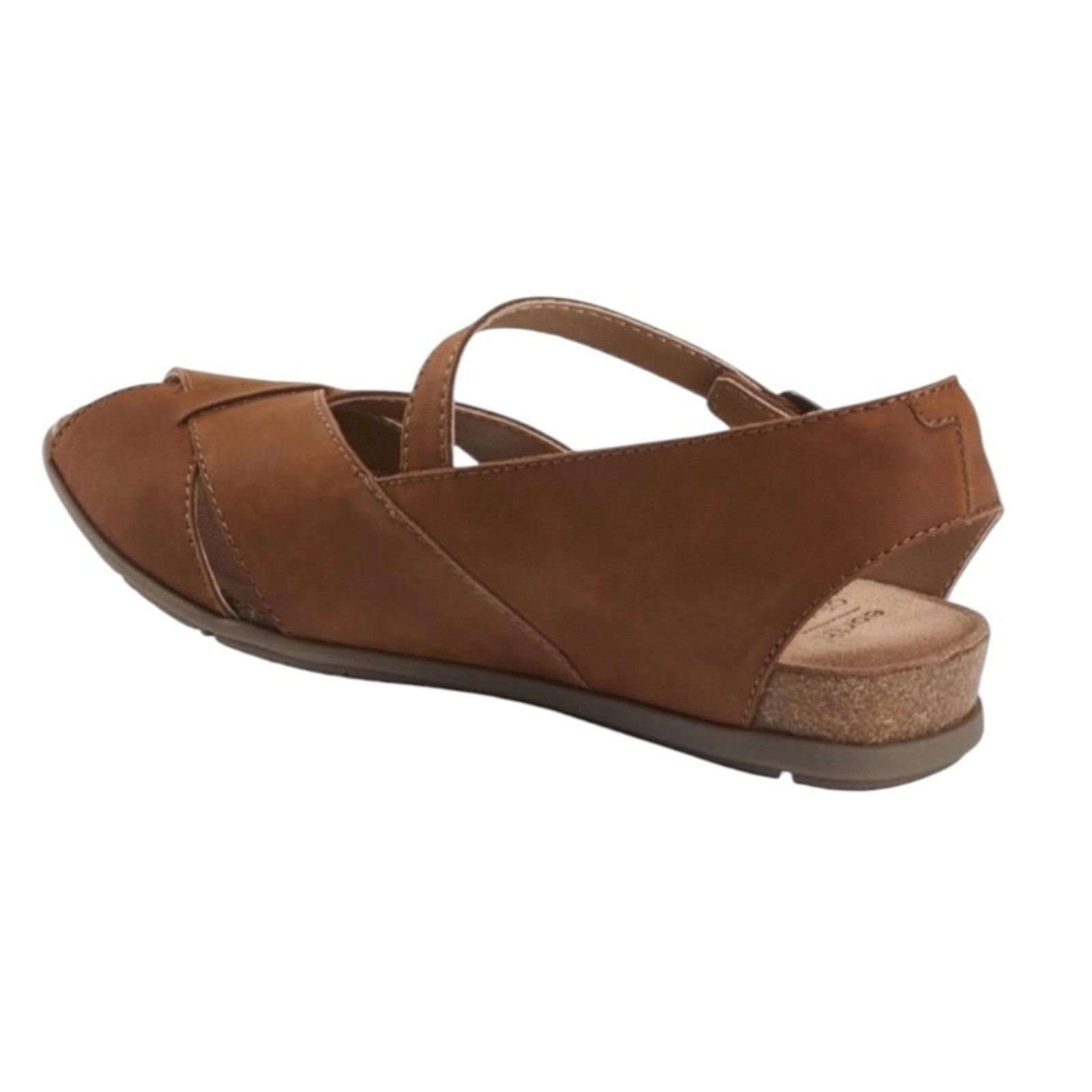 18 East Earth Origins Brown Palomos Percy Wedge Sandal SZ 11 Size US 11 / IT 41 - 2 Thumbnail