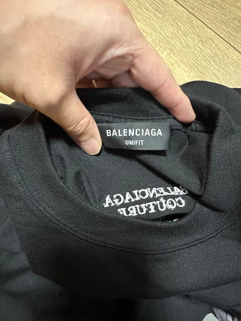 Balenciaga Balenciaga Embroidered Logo Short Sleeve T-Shirt Size US XXS / EU 40 - 6 Thumbnail