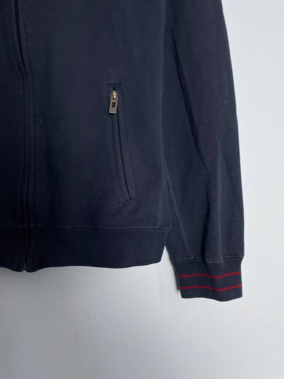 Vintage Amsterdam Crest Embroidered Logo Sweater Track Jacket Navy Size US XL / EU 56 / 4 - 5 Thumbnail