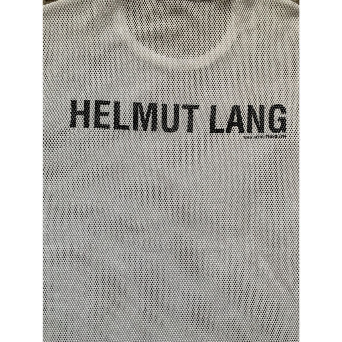 Helmut Lang HELMUT LANG WHITE LOGO MESH TOP Size US M / EU 48-50 / 2 - 15 Thumbnail