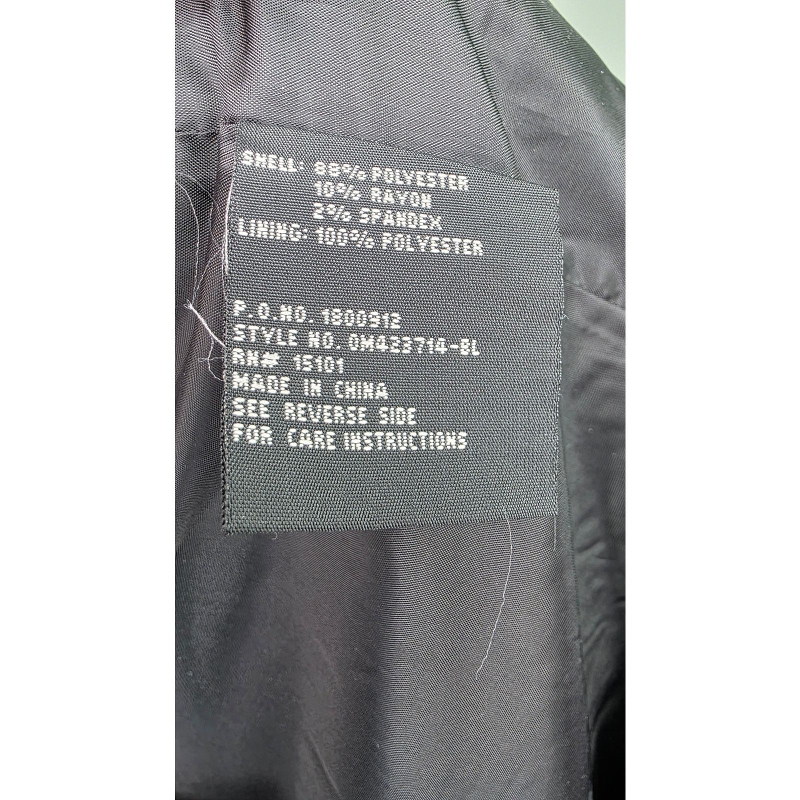 1 Madison Womens Black Peacoat Jacket Large Button Front Winter Coat Size L / US 10 / IT 46 - 12 Thumbnail