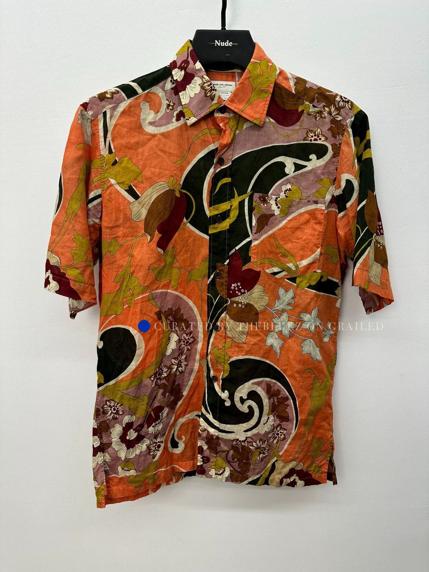 Dries Van Noten Multi Floral Print Short Sleeve Button Up Shirt Size US S / EU 44-46 / 1 - 1 Thumbnail