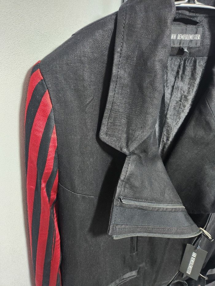 Ann Demeulemeester ann demeulemeester Wainwright RUBYBLACK biker jacket Size XS / US 0-2 / IT 36-38 - 2 Thumbnail