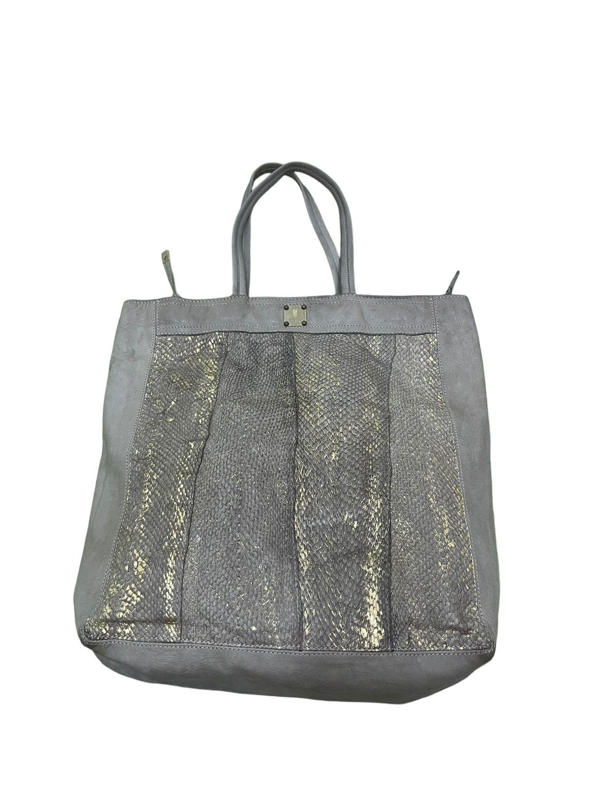 Genuine Leather Full Leather Sissi Rossi Italy Python Tote Bag 3🟩 Size ONE SIZE - 3 Thumbnail