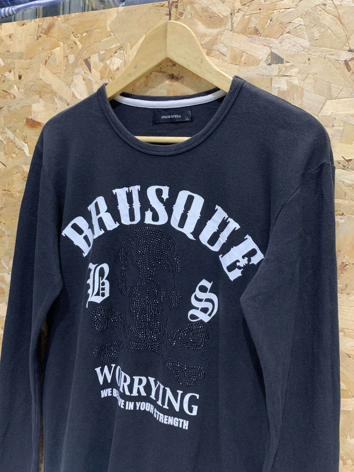 14th Addiction × If Six Was Nine × Japanese Brand Space opera skull rhinestone long sleeve t-shirt Size US L / EU 52-54 / 3 - 3 Thumbnail