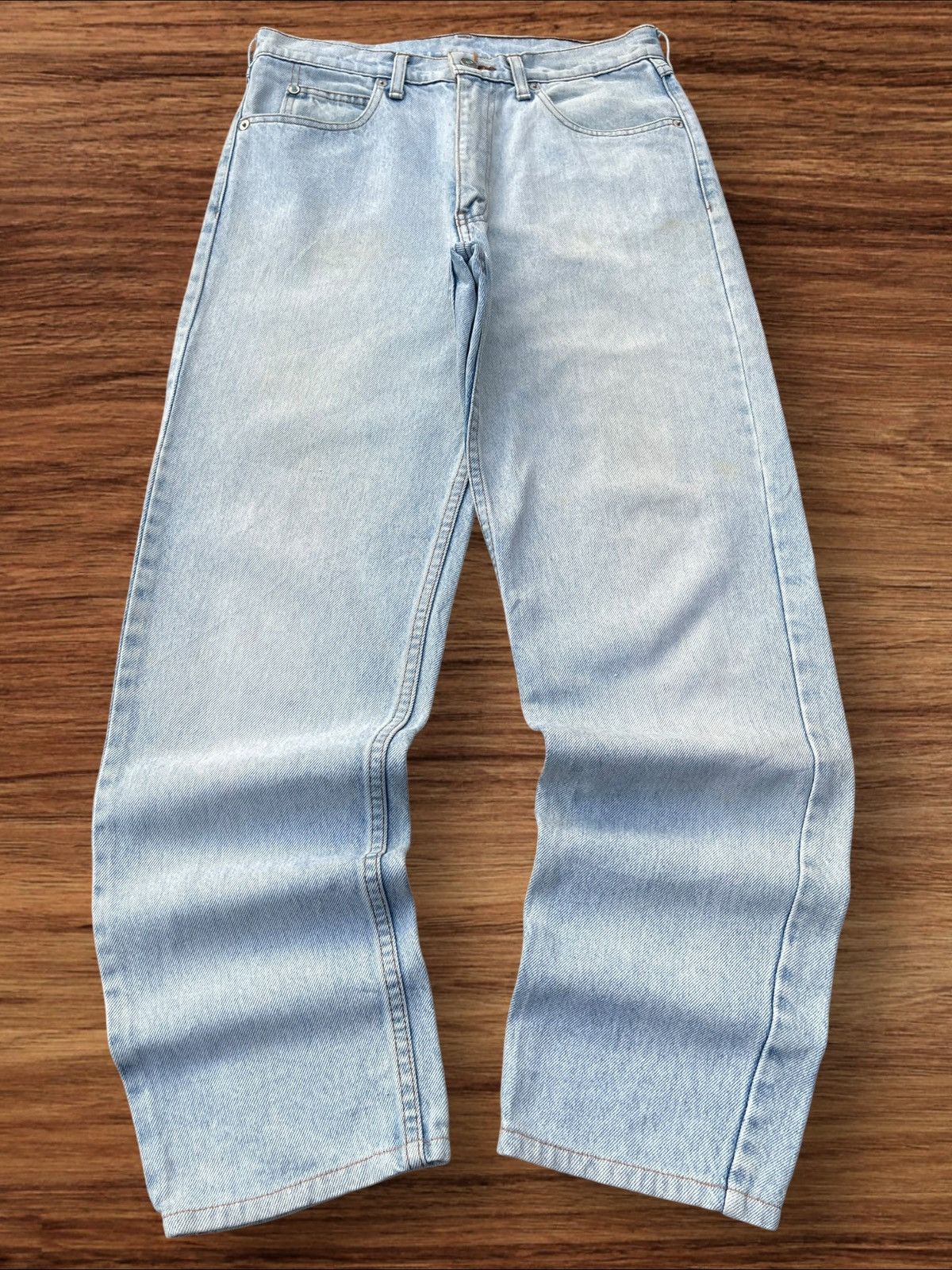 Levi's Vintage Y2K Levi’s Big E Blue Washed Apache Barrel Jeans Size US 29 - 2 Thumbnail