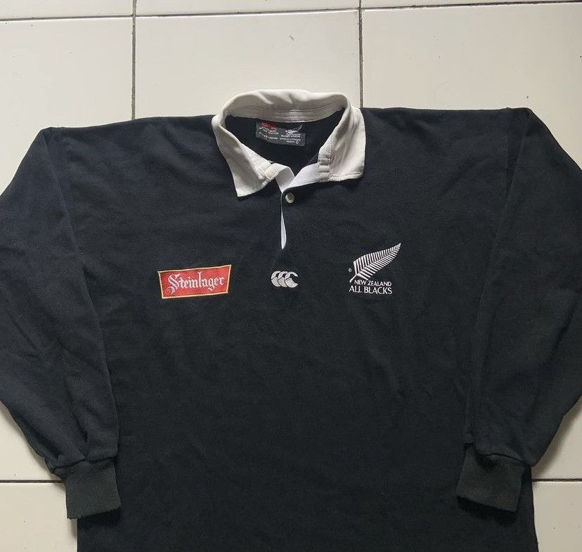 Canterbury of New Zealand Jersey rugby all blacks steinlager 1994 Size US XXL / EU 58 / 5 - 3 Thumbnail