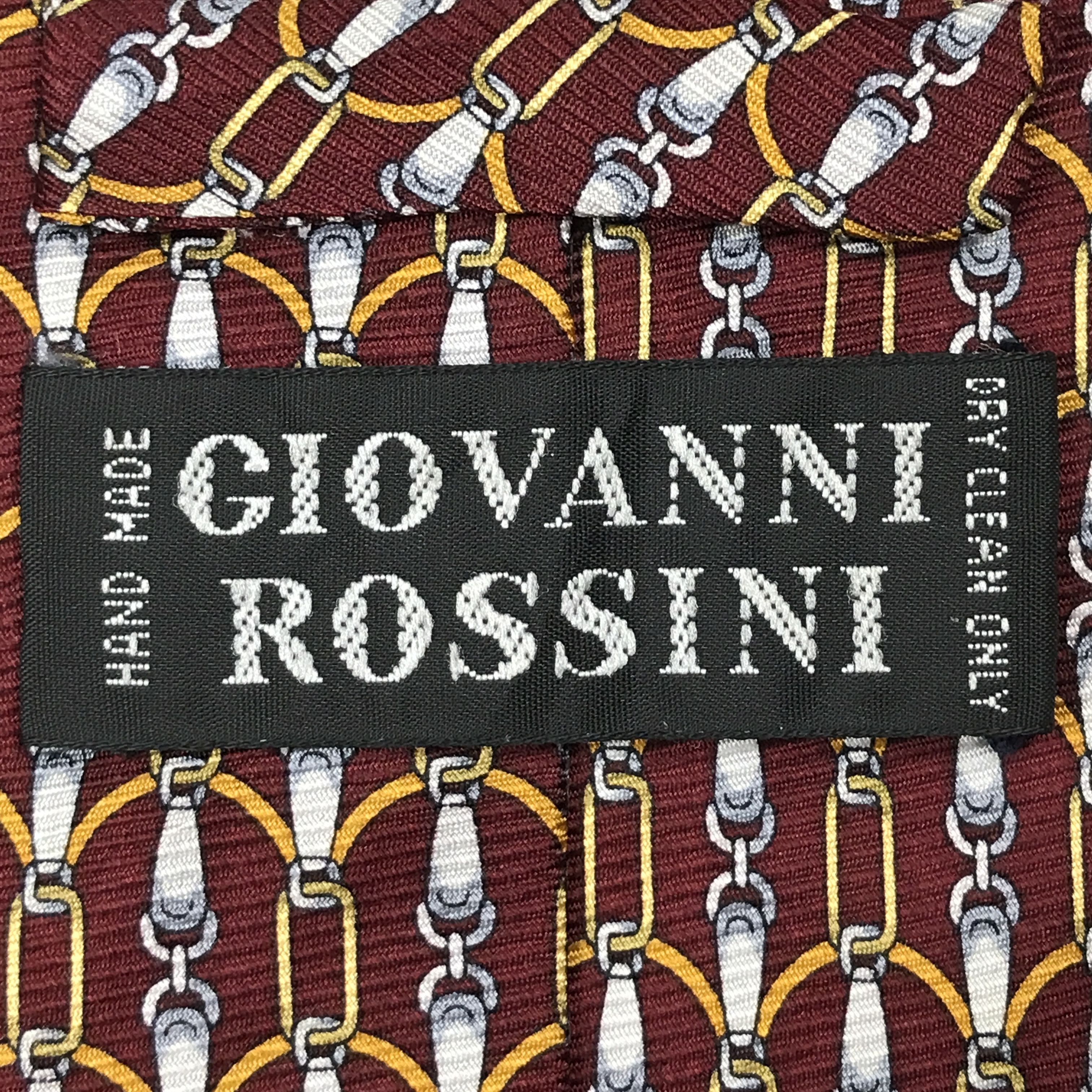 Designer × Vintage Vintage Giovanni Rossini Silk Necktie Size ONE SIZE - 8 Thumbnail