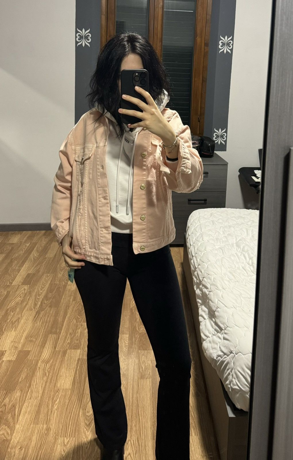 image of Dondup Dundup Jacket in Pink, Women's (Size Small)
