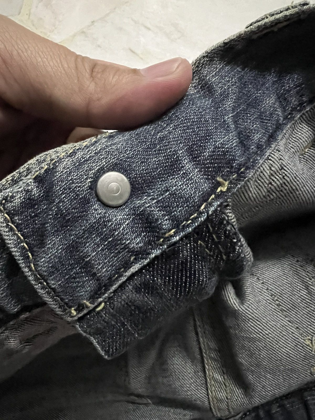 PPFM 💥RARE PPFM CURVED DISTRESSED JEAN Size US 32 / EU 48 - 20 Thumbnail