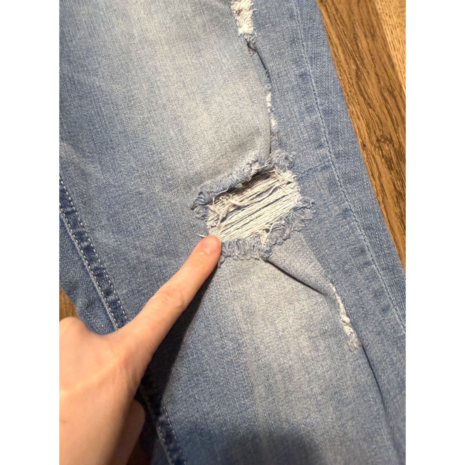 Vintage VINTAGE BKE Jeans Women's 31 Parker Universal Fit High Rise Ankle Skinny Ripped Denim Blue 5-Pocket Womens Jeans Managable? Size 24" / US 00 / IT 34 - 5 Thumbnail