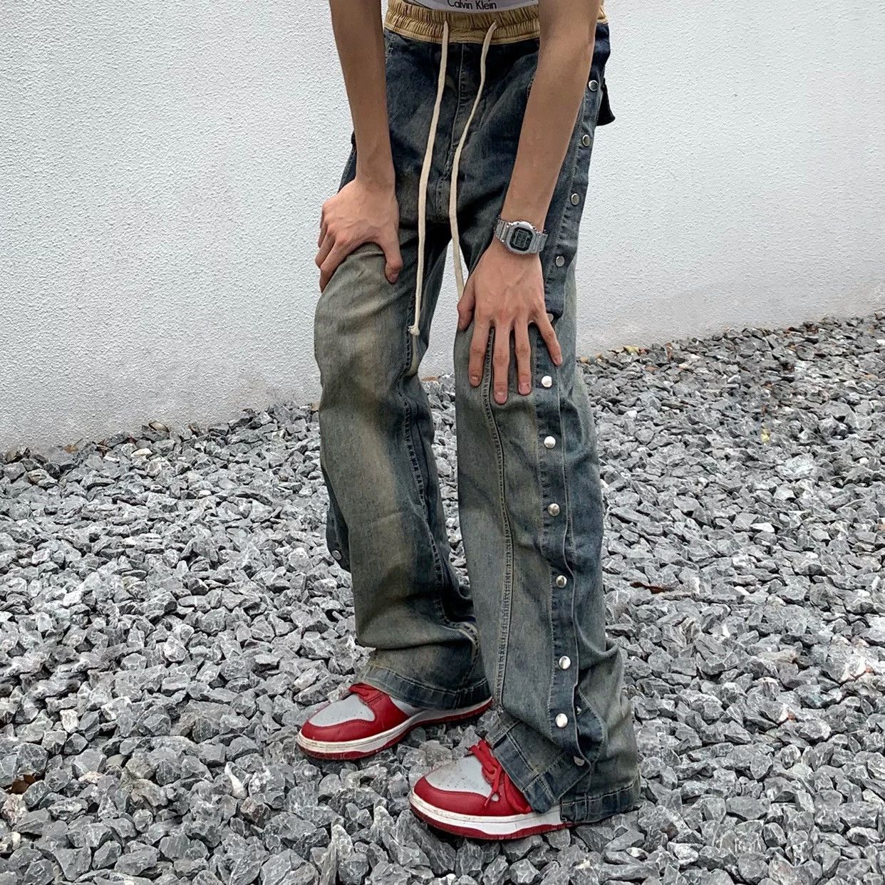 Designer × Vintage Retro punk pants Size US 32 / EU 48 - 2 Thumbnail