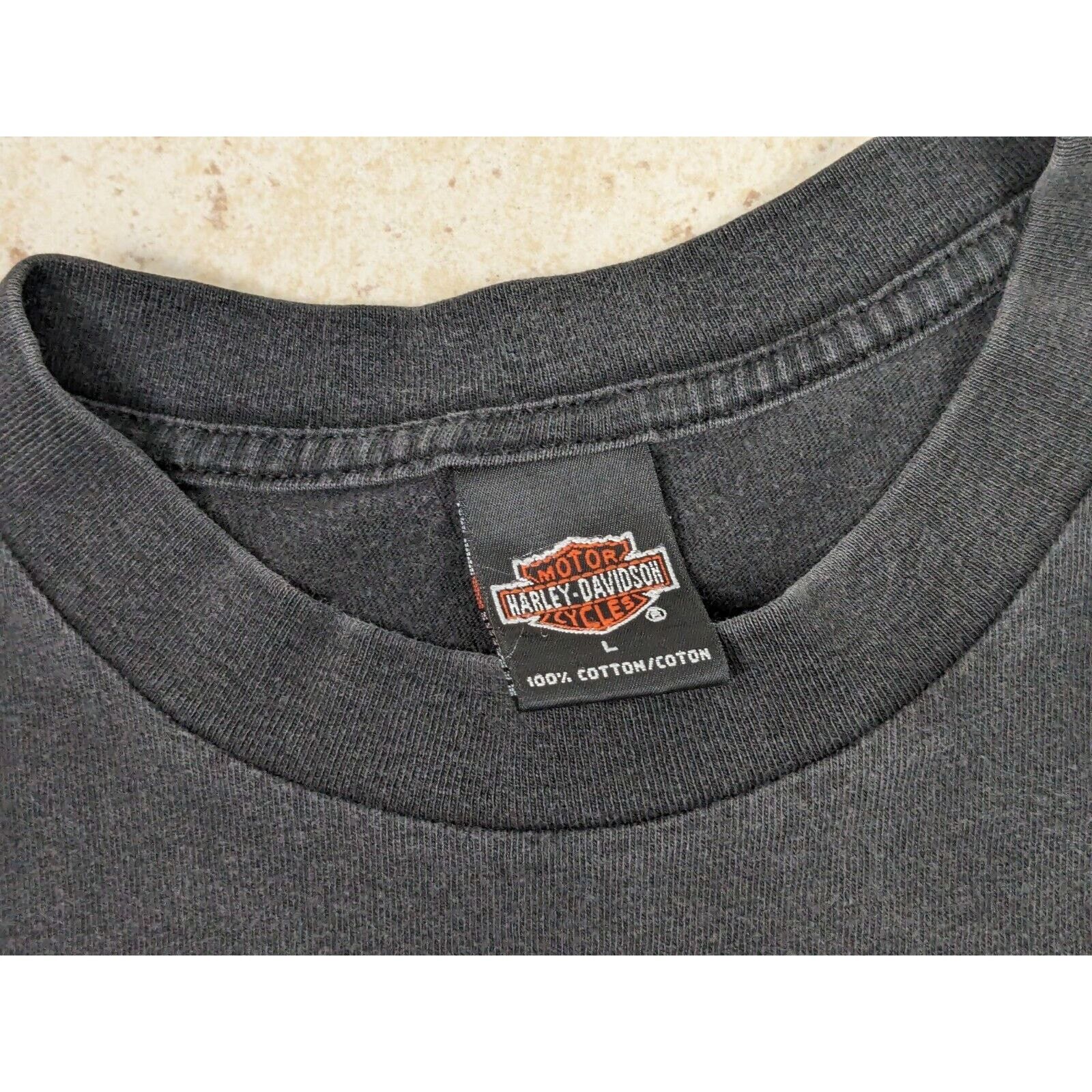 Harley Davidson Vtg Harley Davidson T-Shirt Stan's Batavia NY Tribal Eagle Size US L / EU 52-54 / 3 - 4 Thumbnail